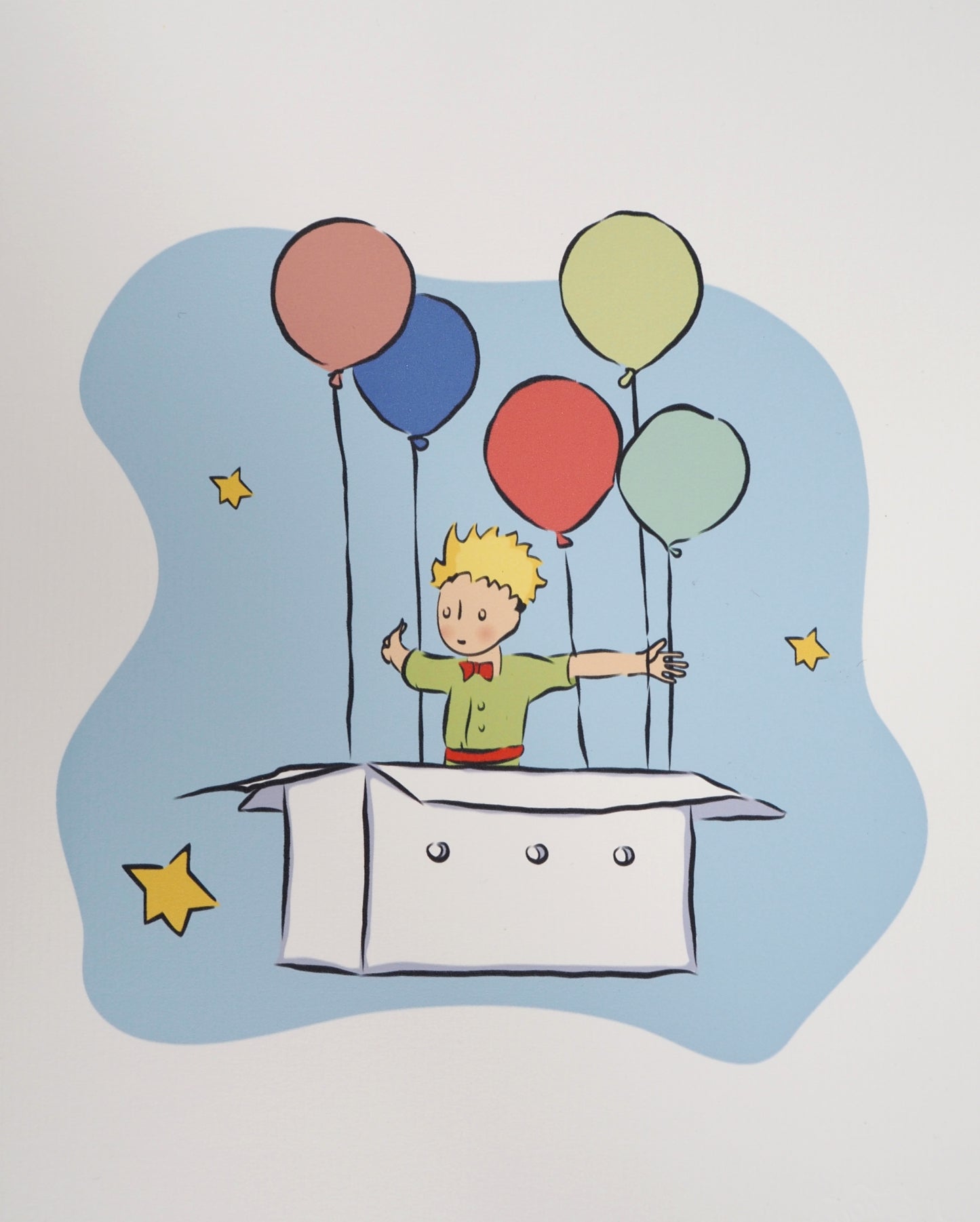 Antoine DE SAINT EXUPERY : L'anniversaire du Petit Prince - Lithographie