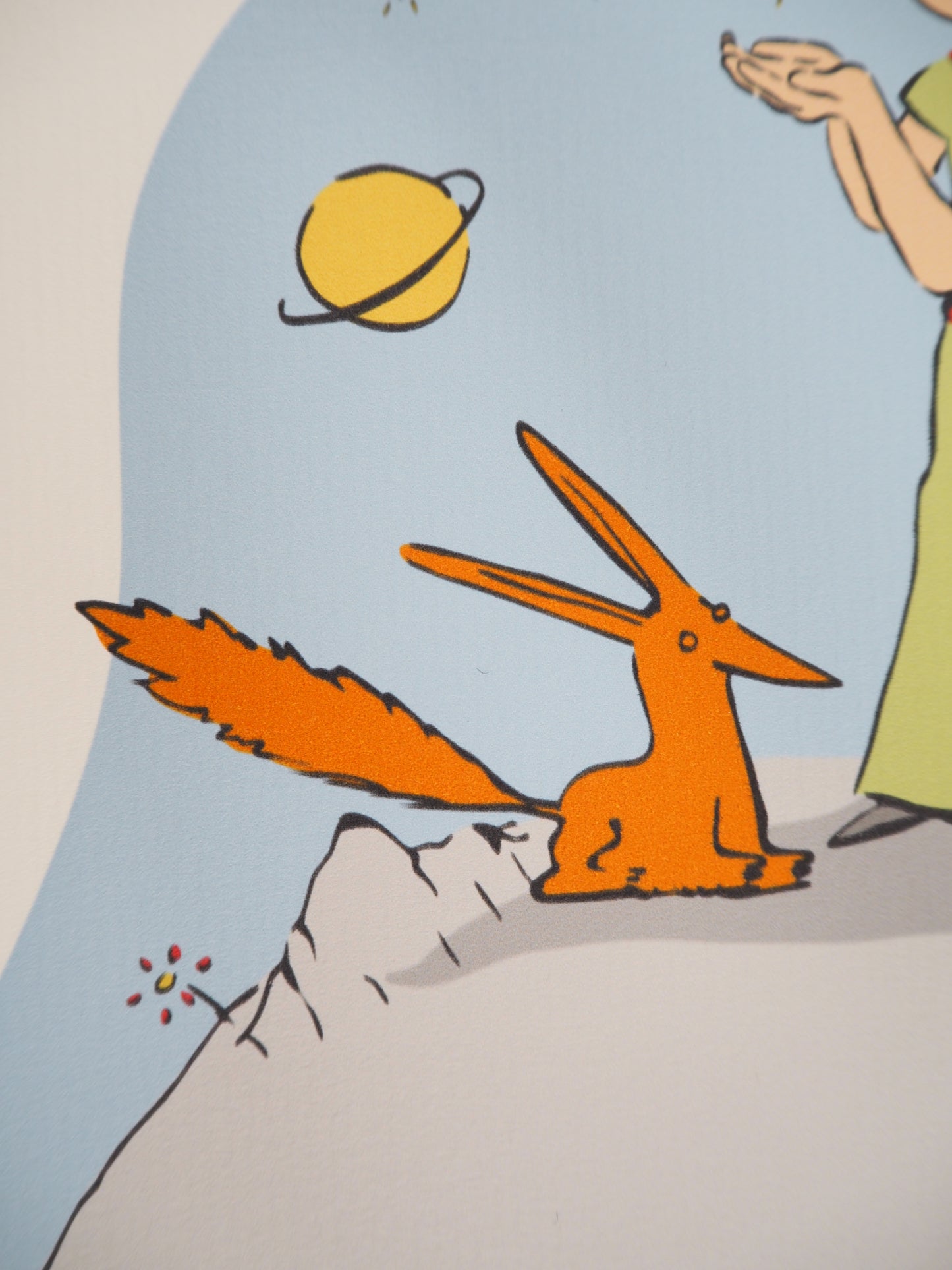 Antoine DE SAINT EXUPERY : Le Petit Prince, le renard et les étoiles - Lithographie