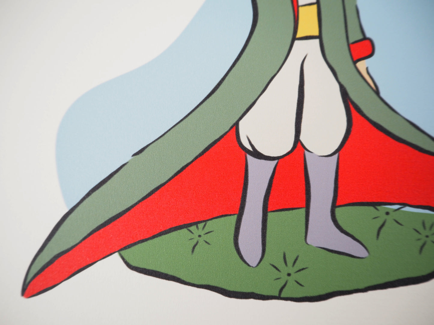 Antoine DE SAINT EXUPERY : Le Petit Prince et l'oiseau - Lithographie