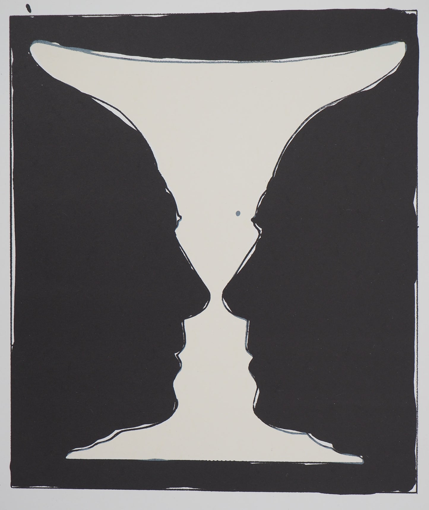 Jasper JOHNS : Coupe aux deux Picasso - Lithographie originale signée