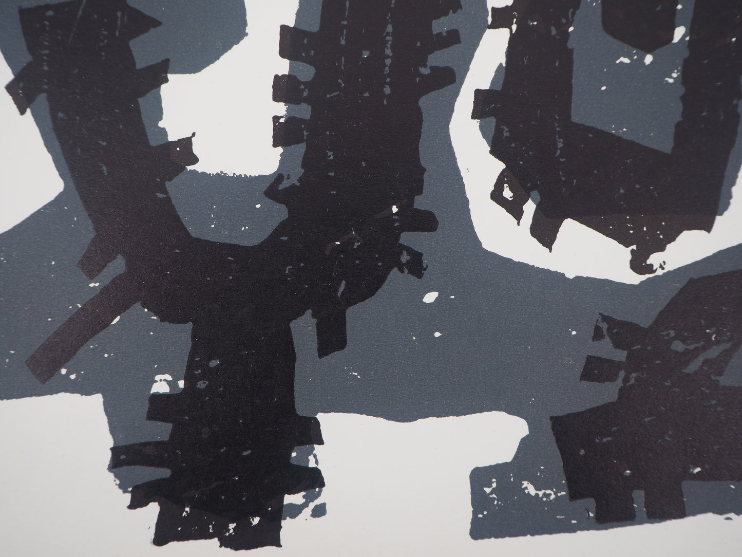 Raoul UBAC : Composition - Bois gravé original