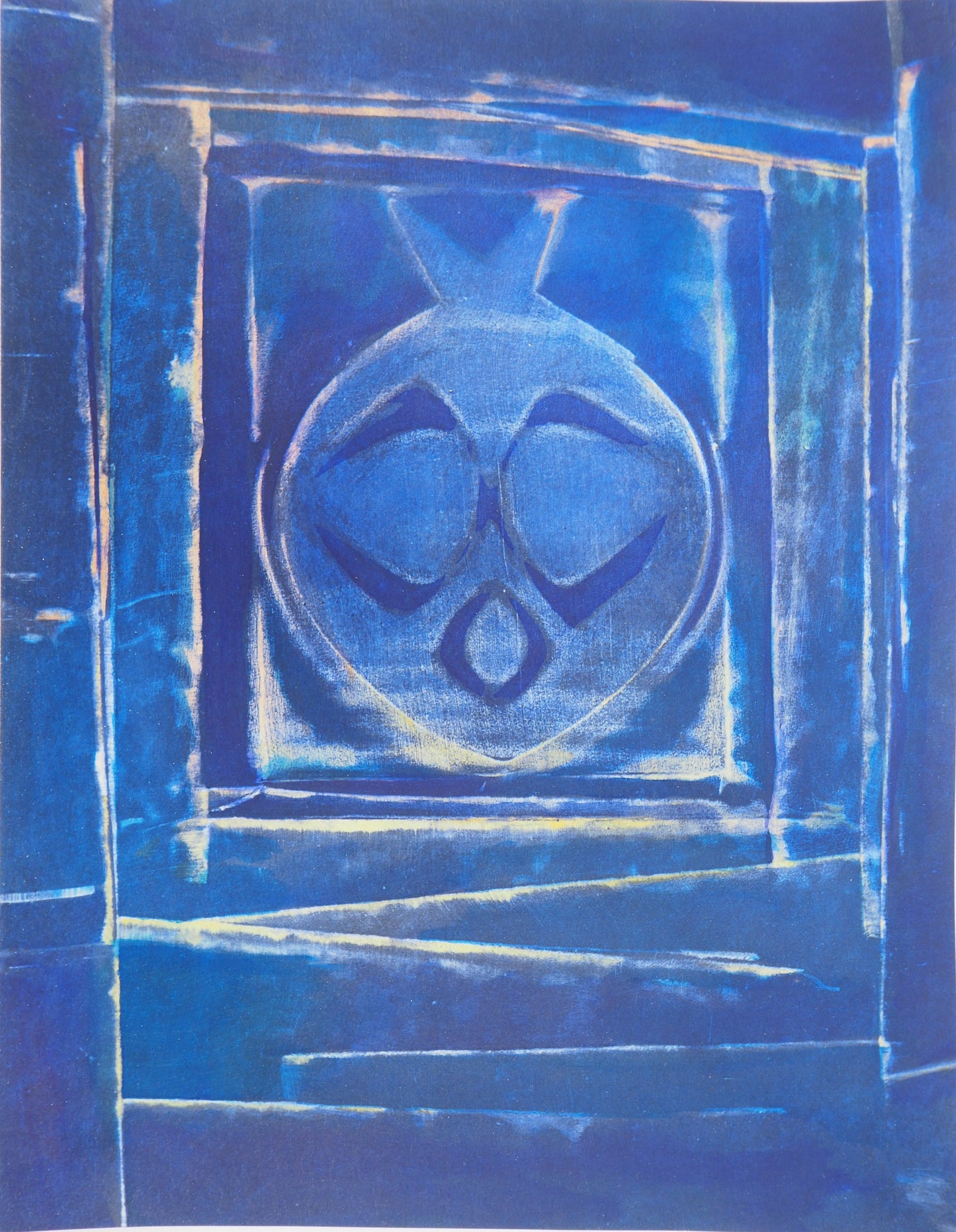 Max ERNST : Composition au vase bleu - Pochoir original