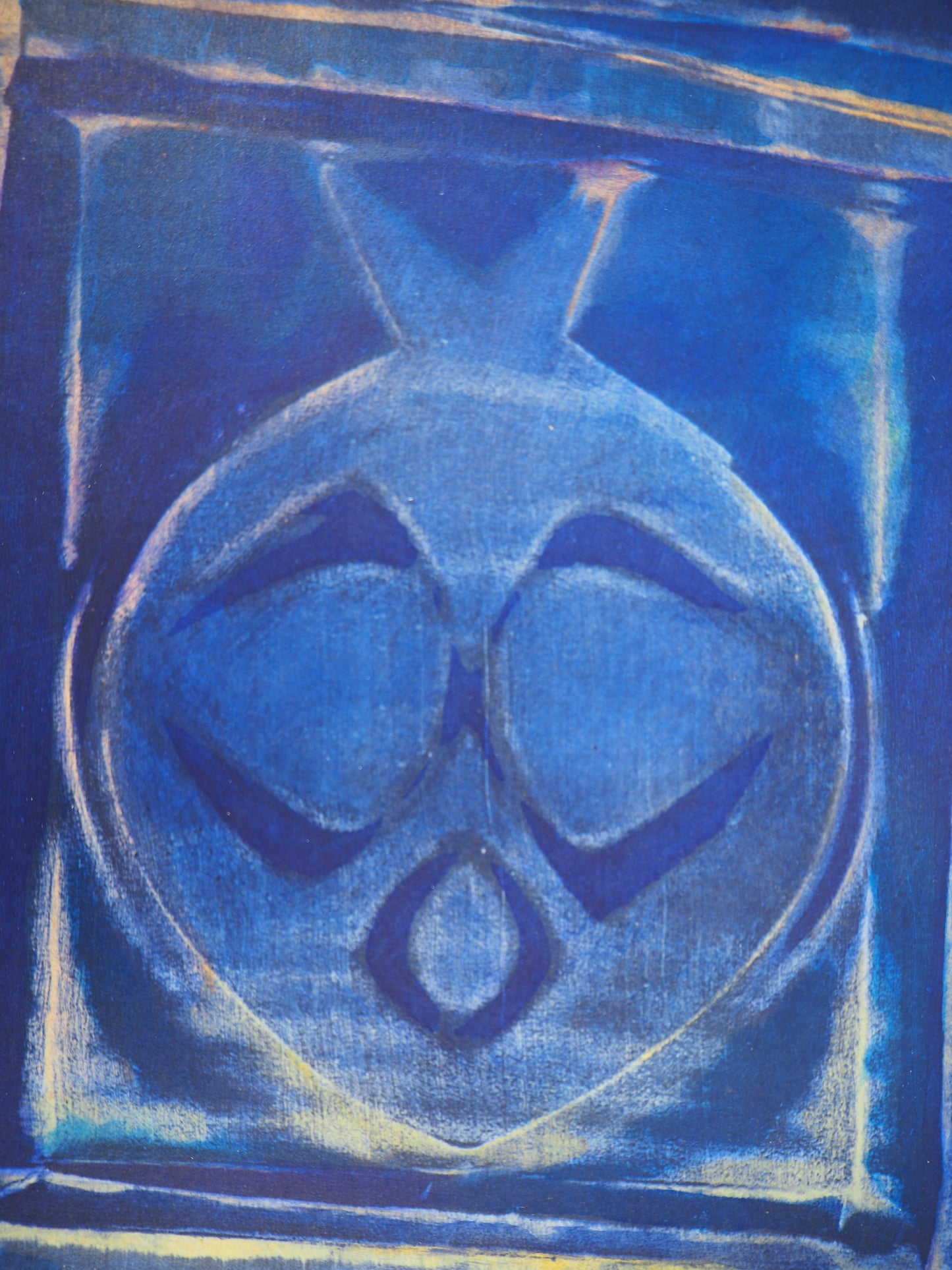 Max ERNST : Composition au vase bleu - Pochoir original