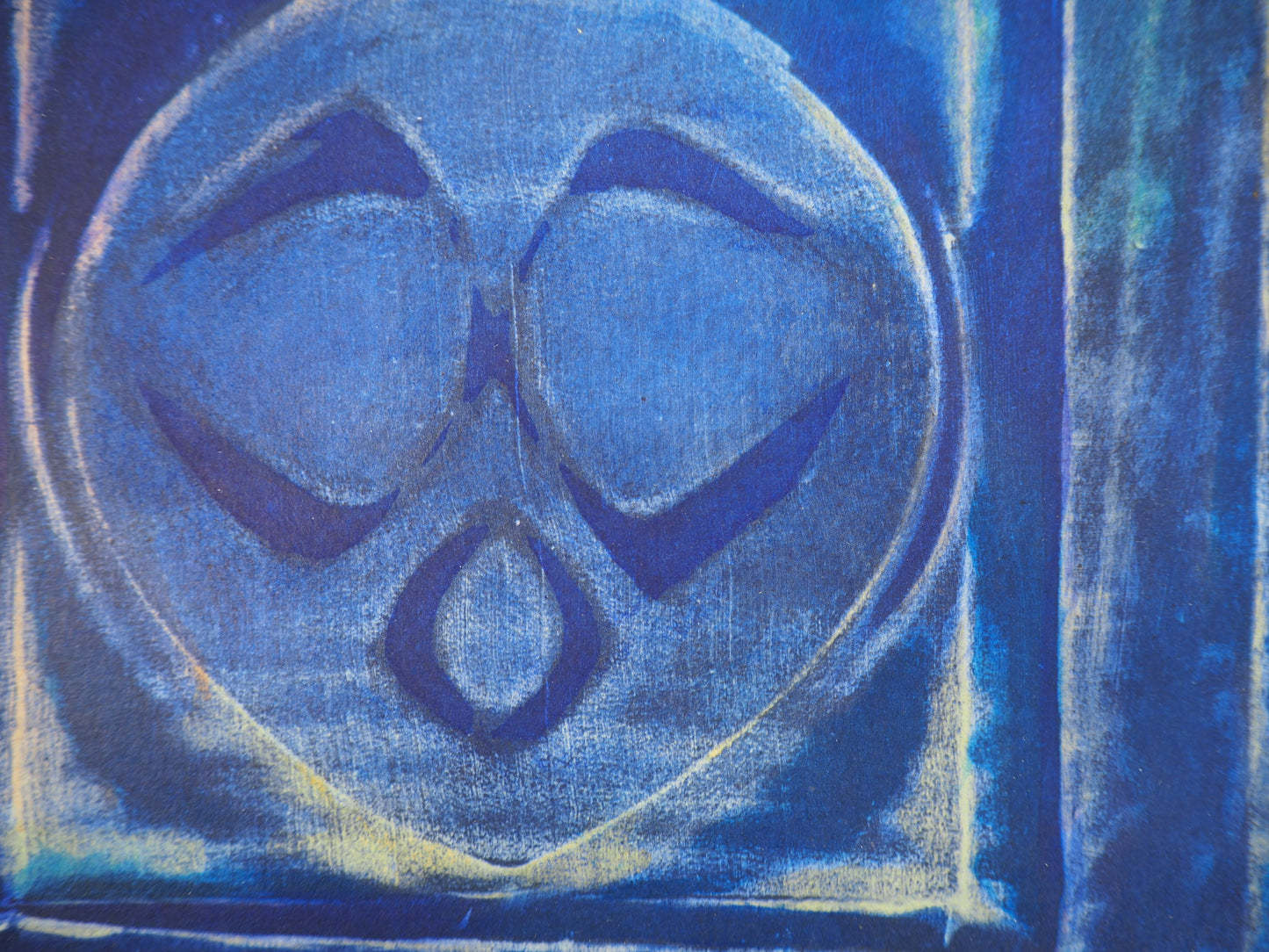 Max ERNST : Composition au vase bleu - Pochoir original