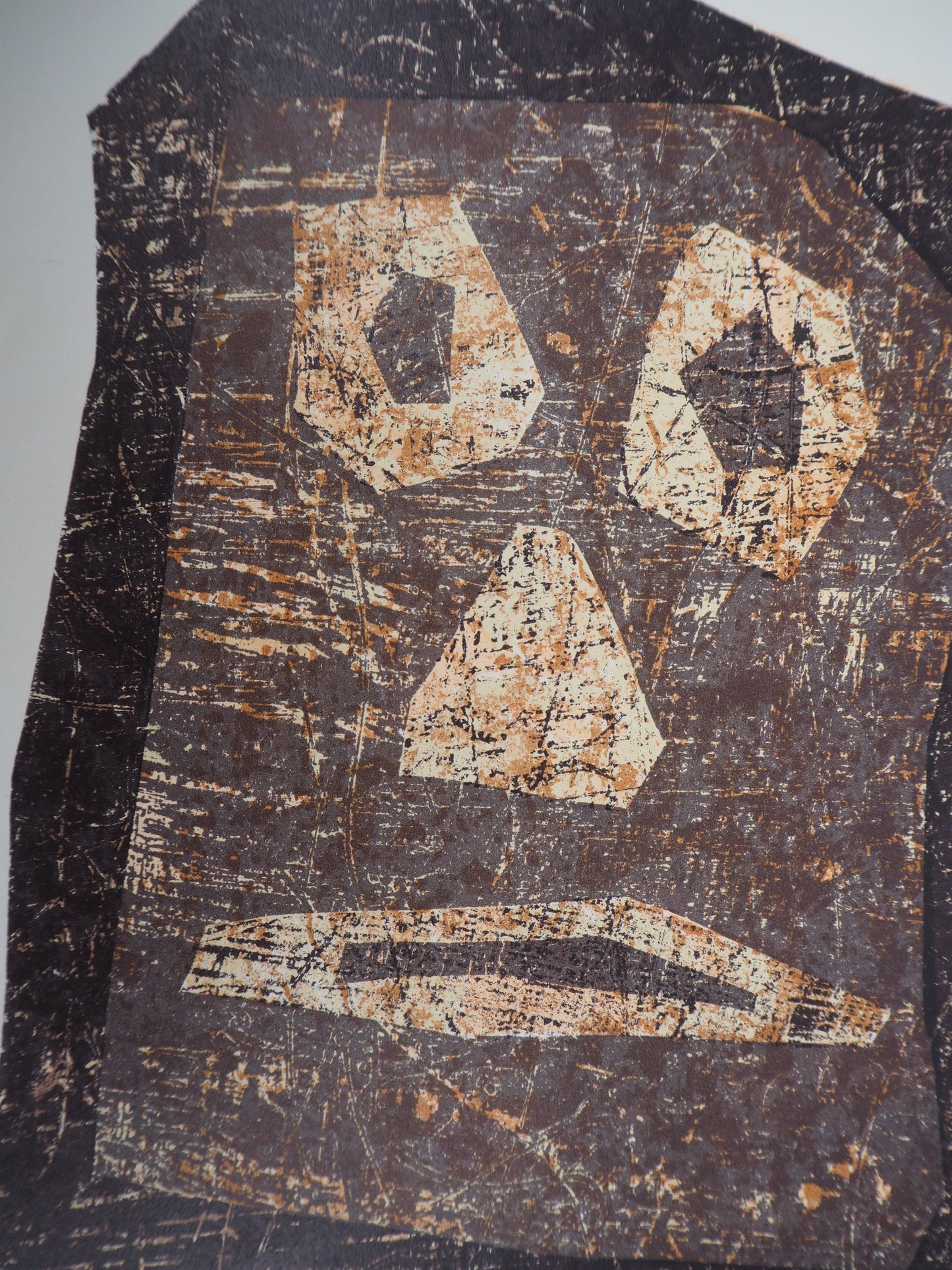 Jean DUBUFFET : Totem Moaï - Lithographie signée