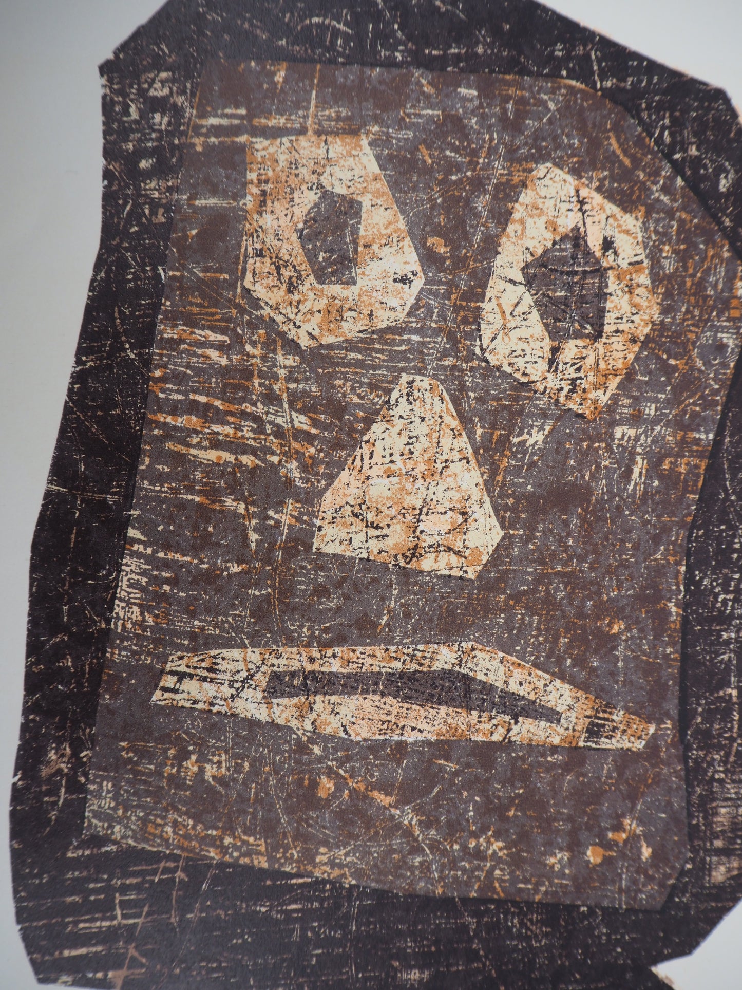 Jean DUBUFFET : Totem Moaï - Lithographie signée