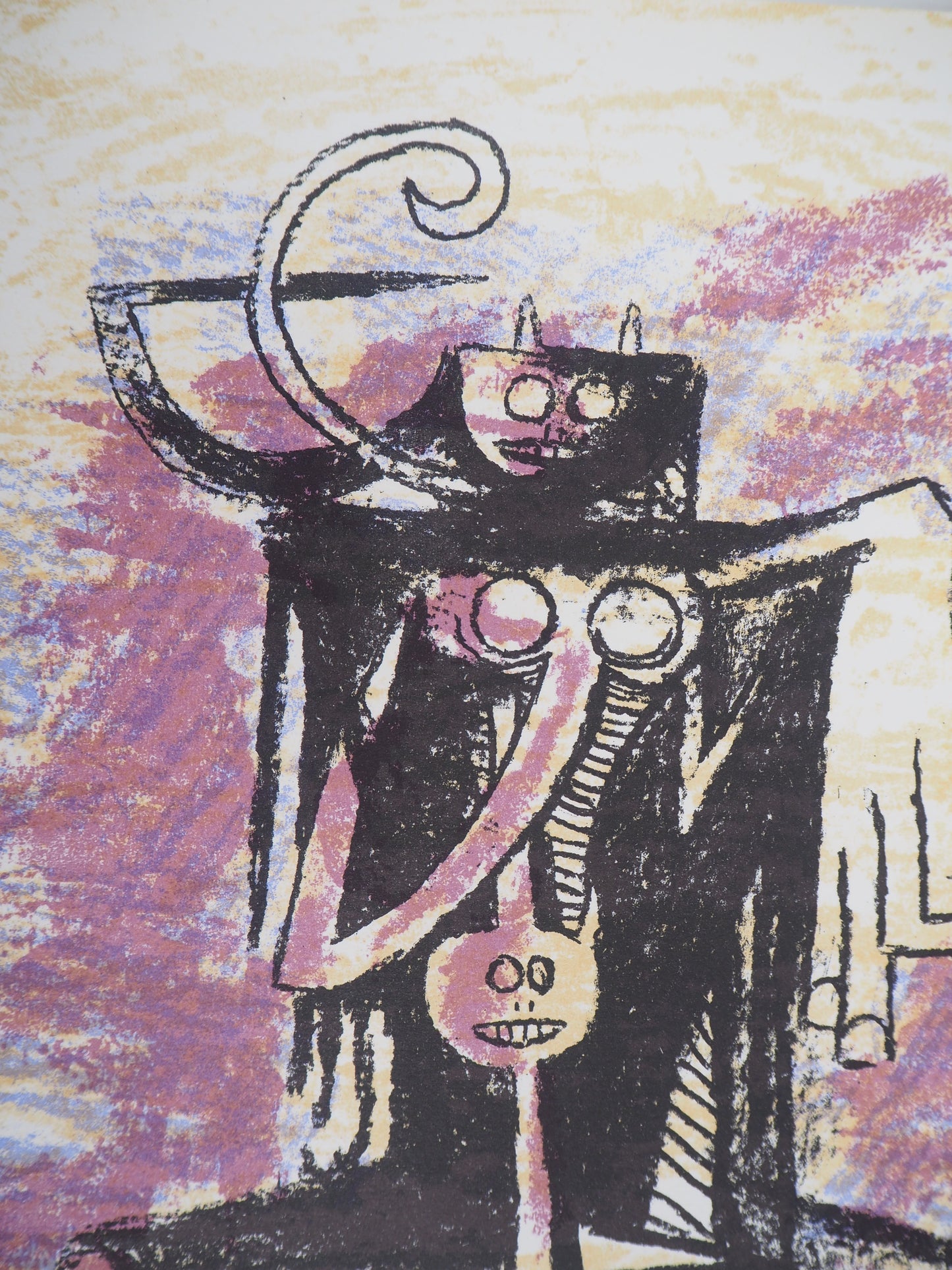 Wifredo LAM : Esprits Primals - Lithographie originale