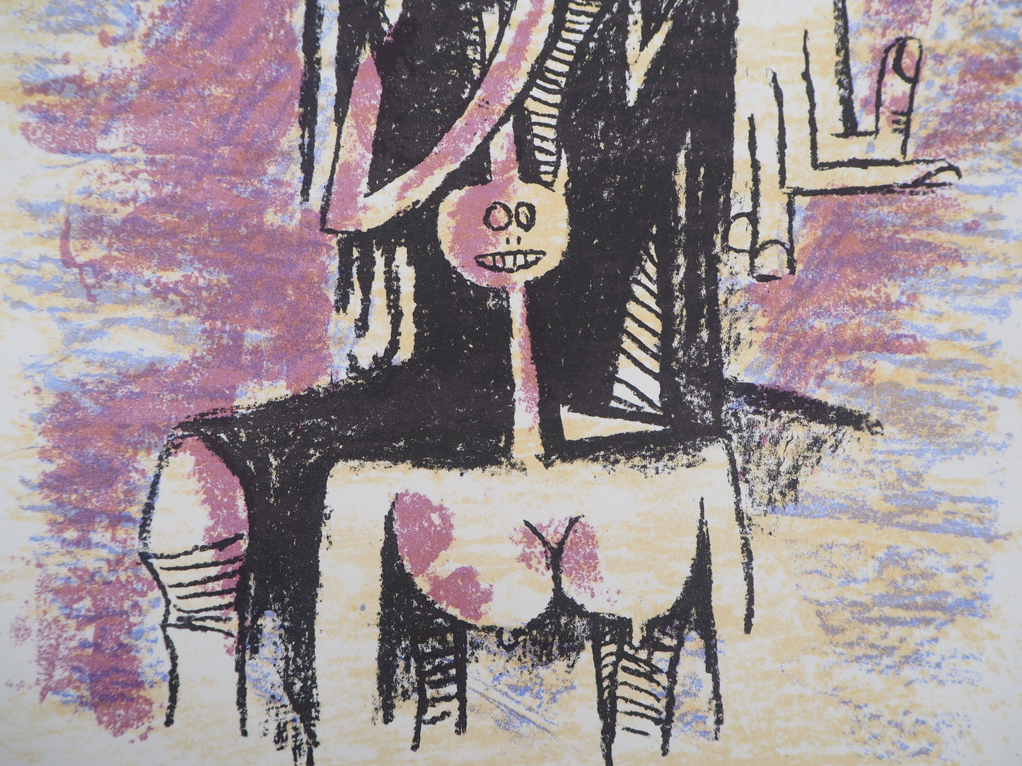 Wifredo LAM : Esprits Primals - Lithographie originale