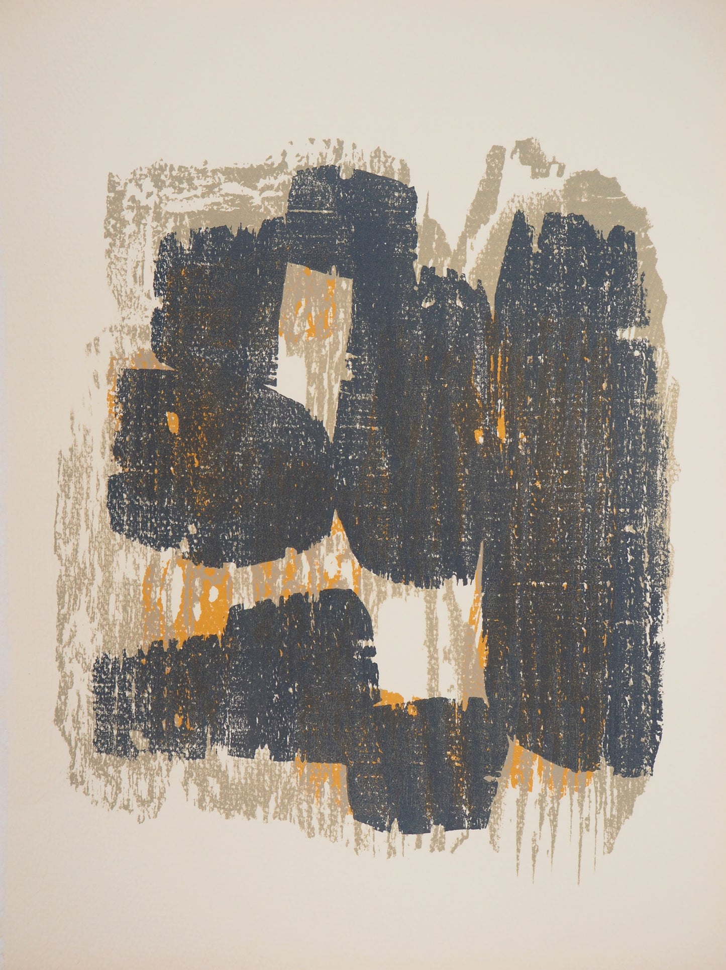 Raoul UBAC : Rythme - Bois gravé