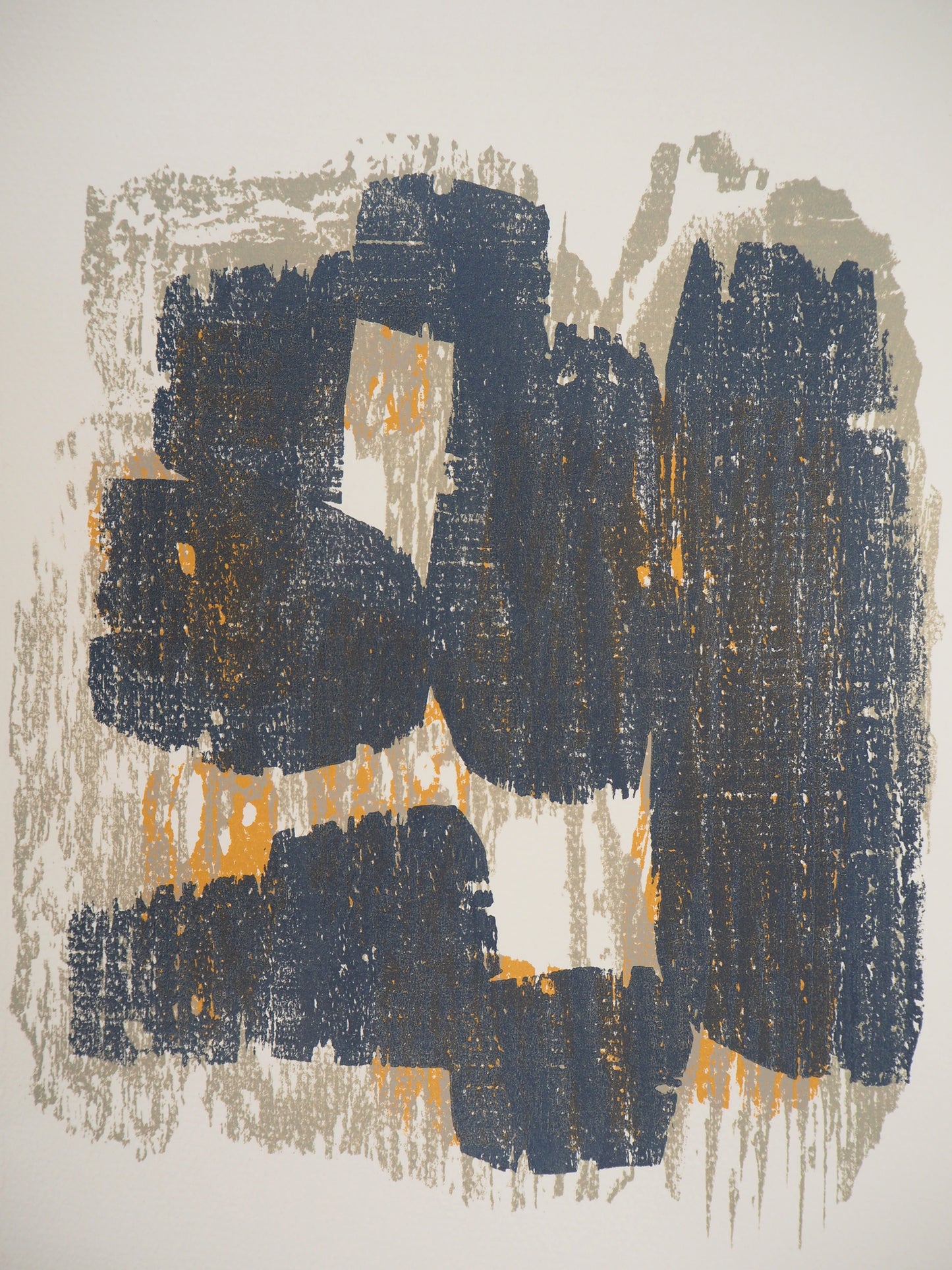 Raoul UBAC : Rythme - Bois gravé