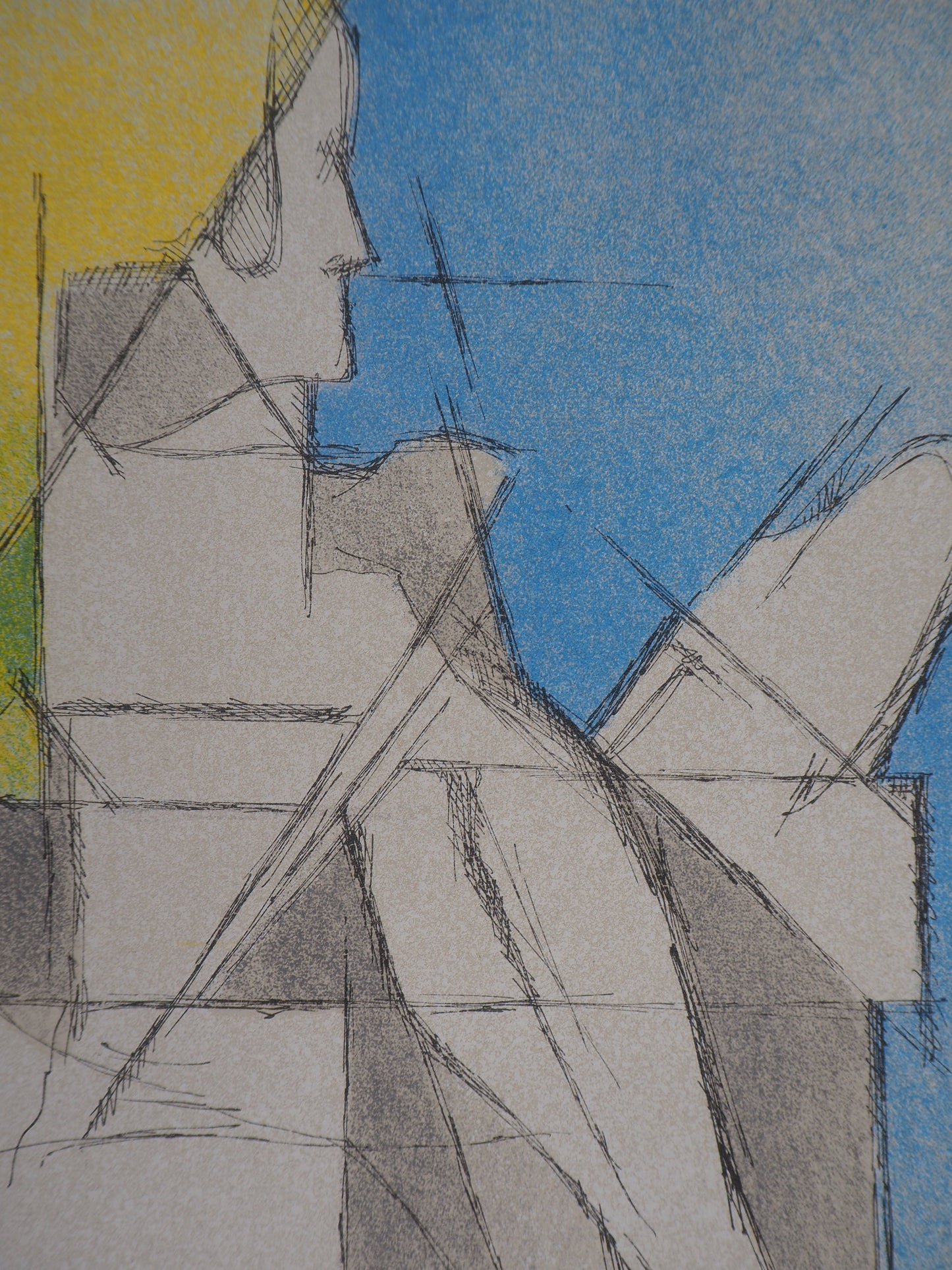 Jacques VILLON : Le lecteur - Lithographie originale signée