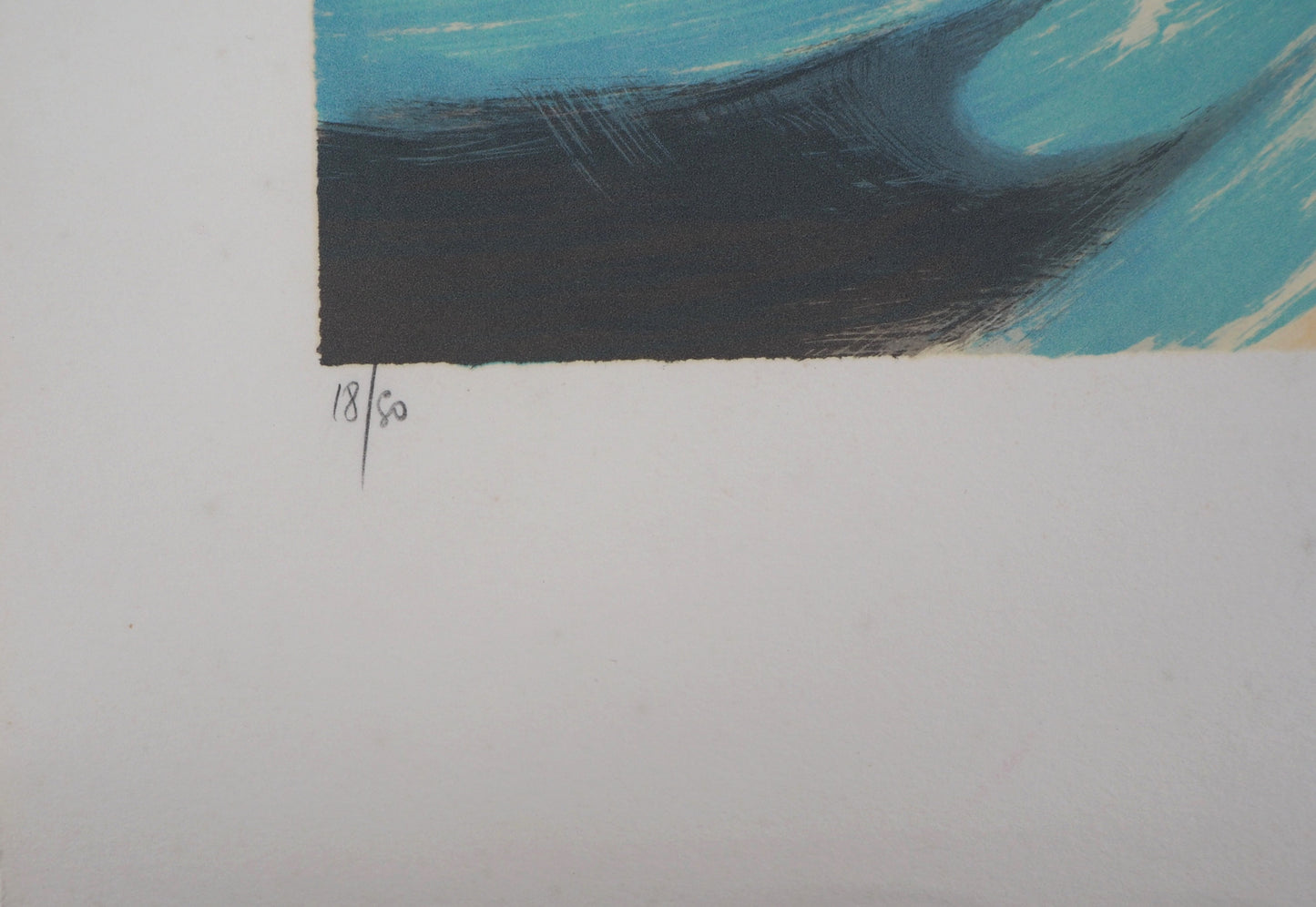Daniel GELIS : Bateau en haute mer - Lithographie originale signée