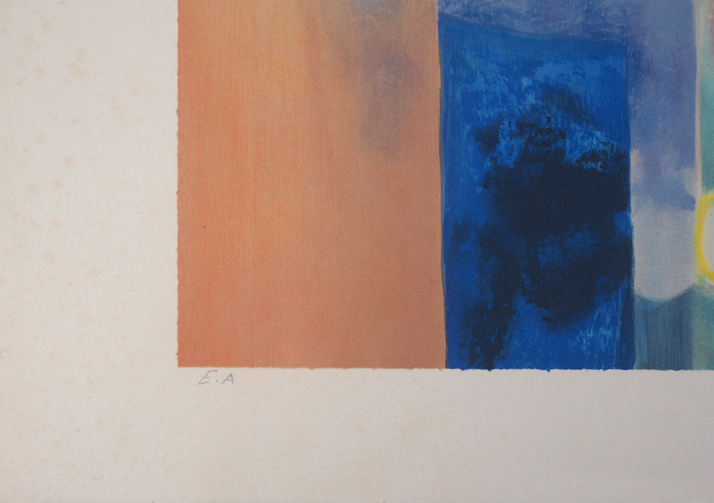 Daniel GELIS : Village en bord de mer - Lithographie originale signée