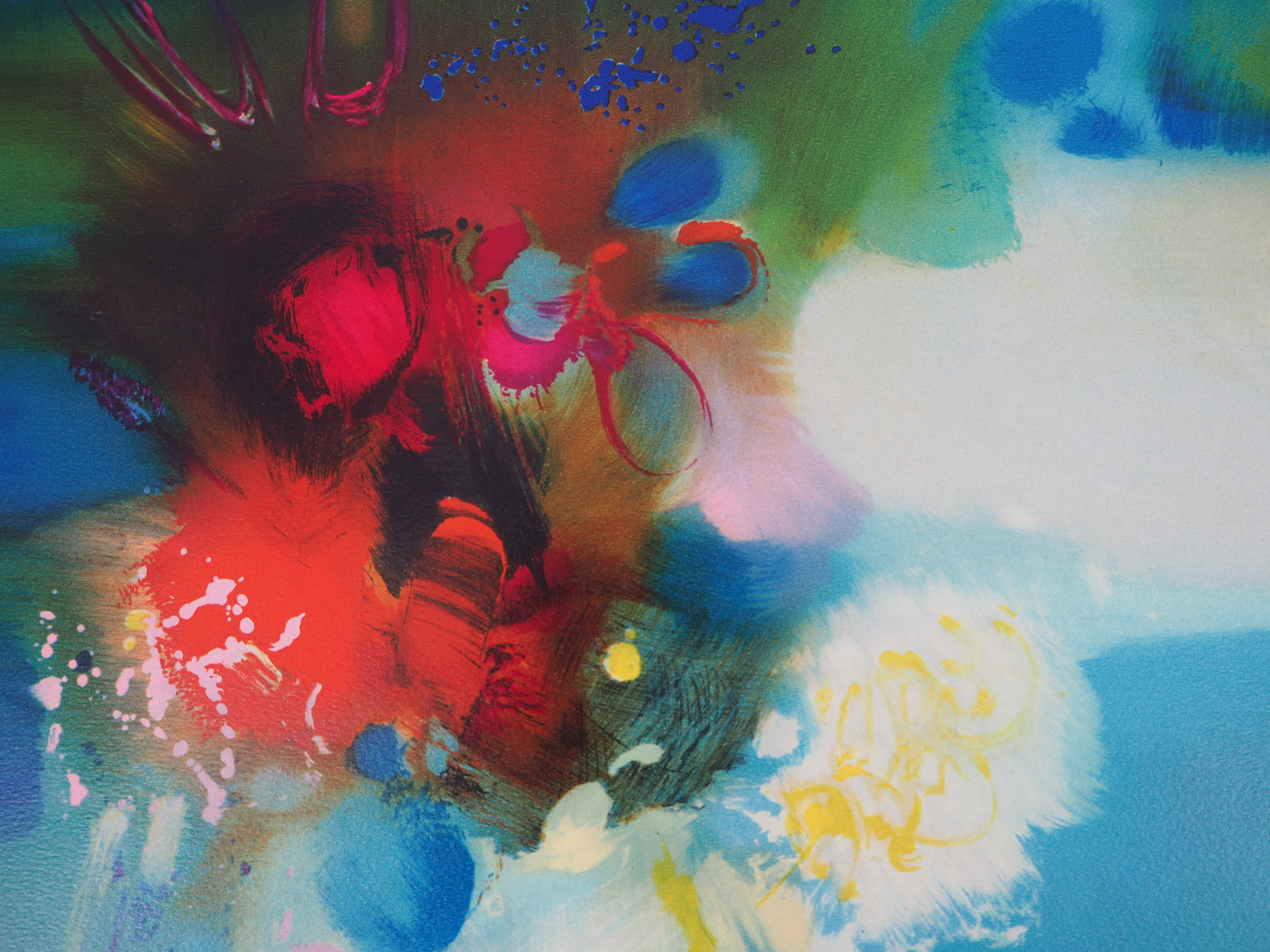 Daniel GELIS : Le bouquet éclatant - Lithographie originale signée
