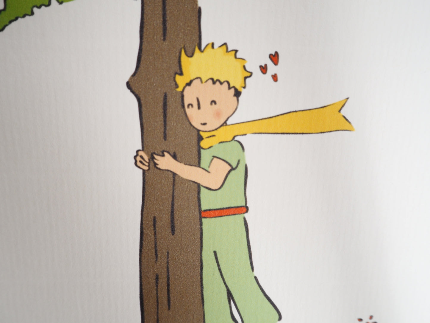 Antoine DE SAINT EXUPERY : Le Petit Prince et son arbre - Lithographie