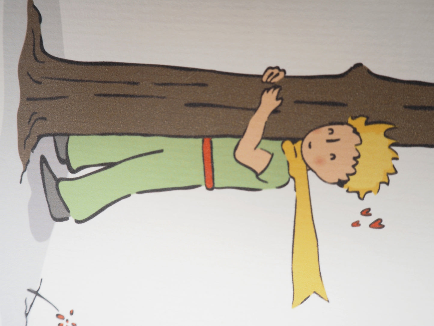 Antoine DE SAINT EXUPERY : Le Petit Prince et son arbre - Lithographie