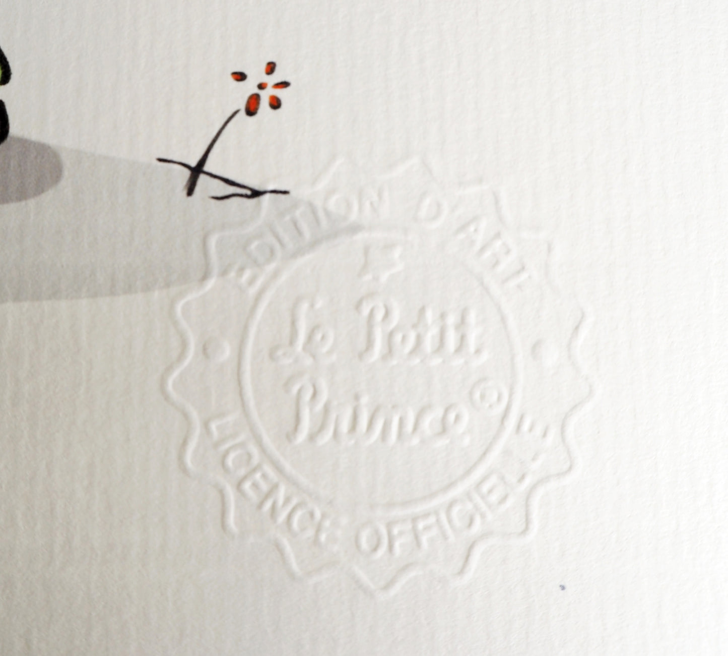 Antoine DE SAINT EXUPERY : Le Petit Prince et son arbre - Lithographie