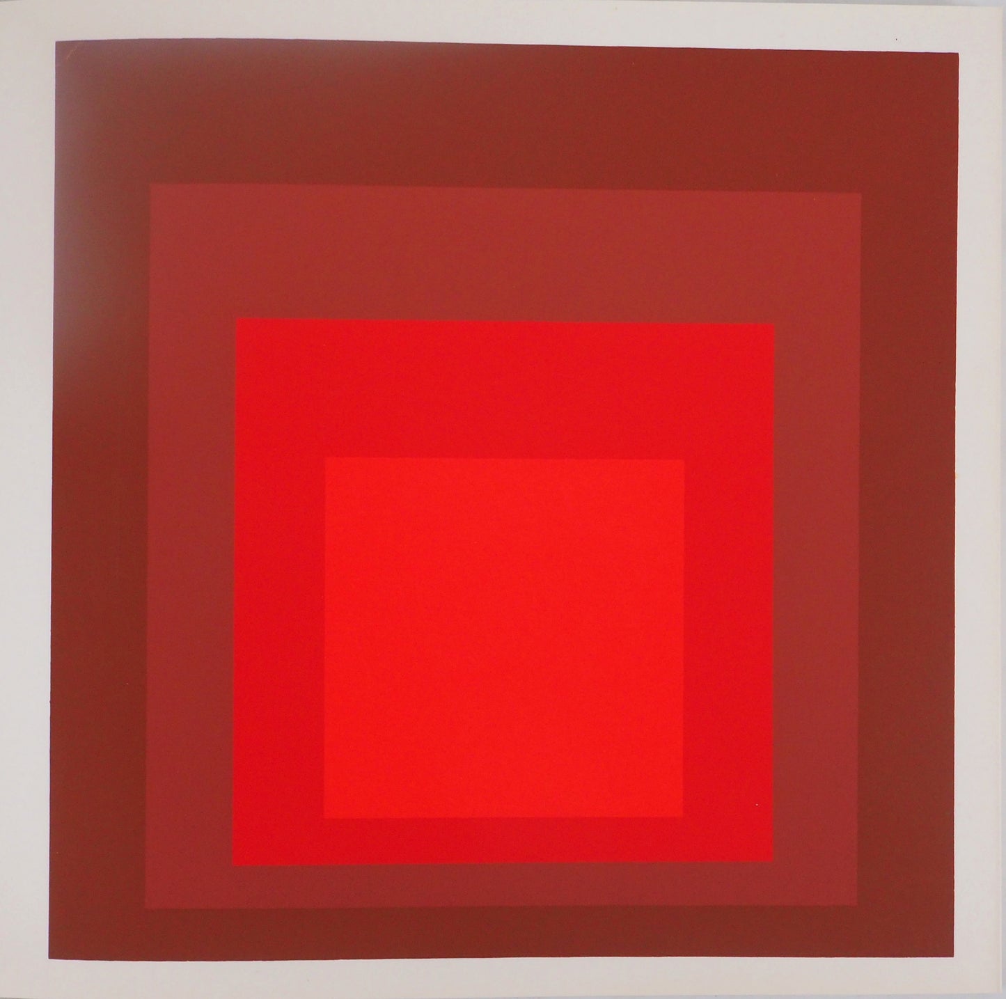Josef ALBERS : Homage to the square, R I d 5 - Sérigraphie en couleurs