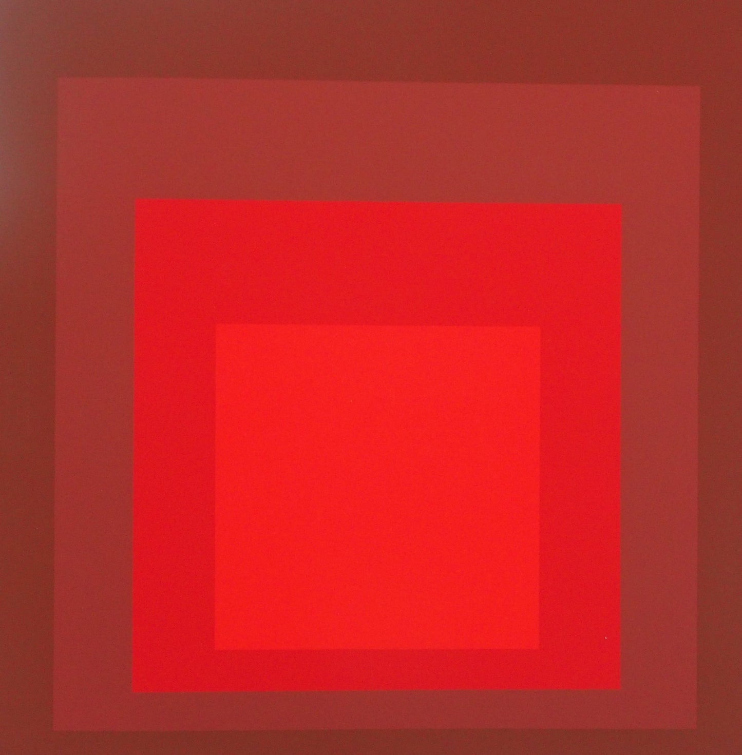 Josef ALBERS : Homage to the square, R I d 5 - Sérigraphie en couleurs