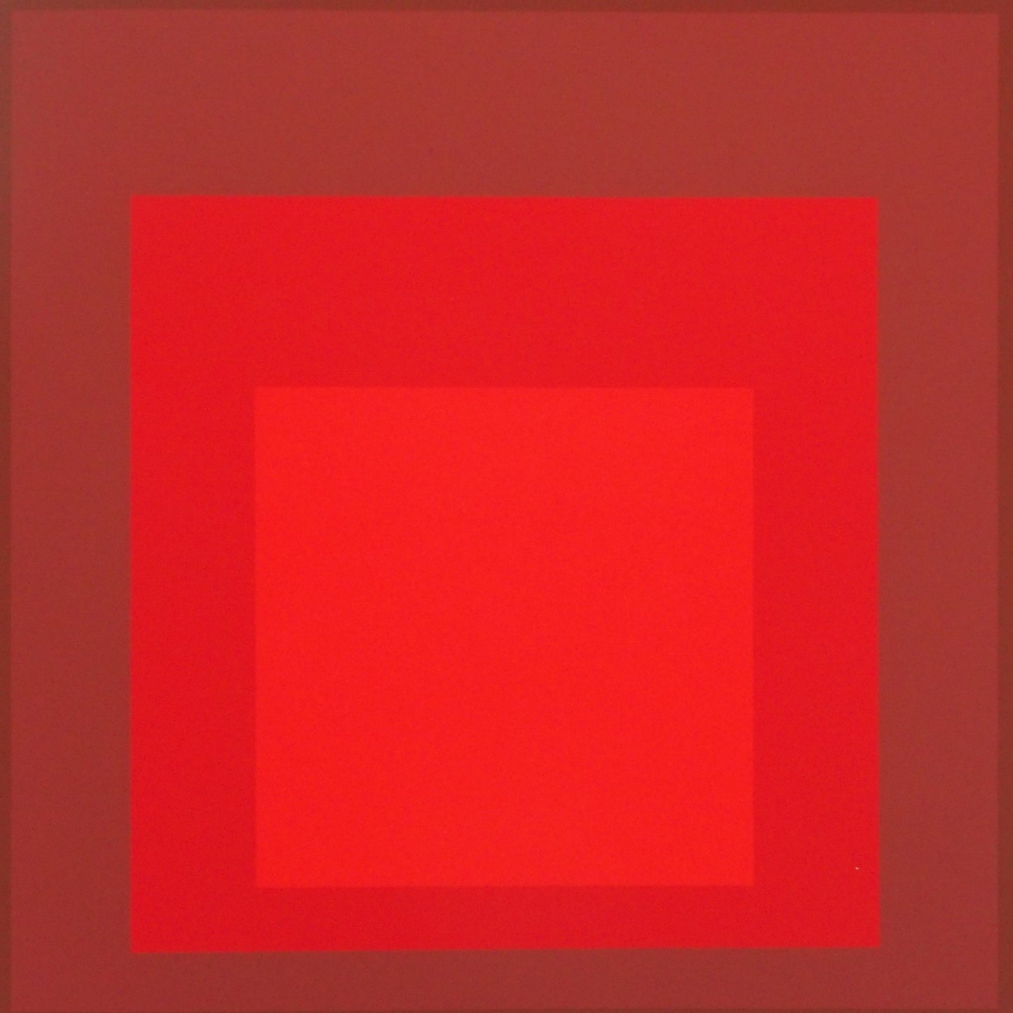 Josef ALBERS : Homage to the square, R I d 5 - Sérigraphie en couleurs