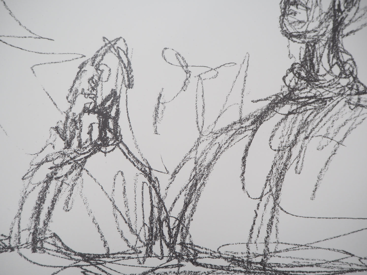 Alberto GIACOMETTI : Buste à l’atelier - Lithographie signée
