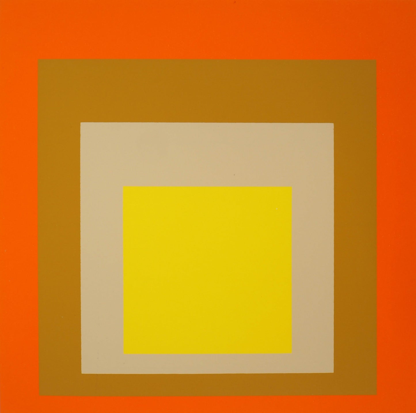 Josef ALBERS : Homage to the square, Yes Sir - Sérigraphie en couleurs