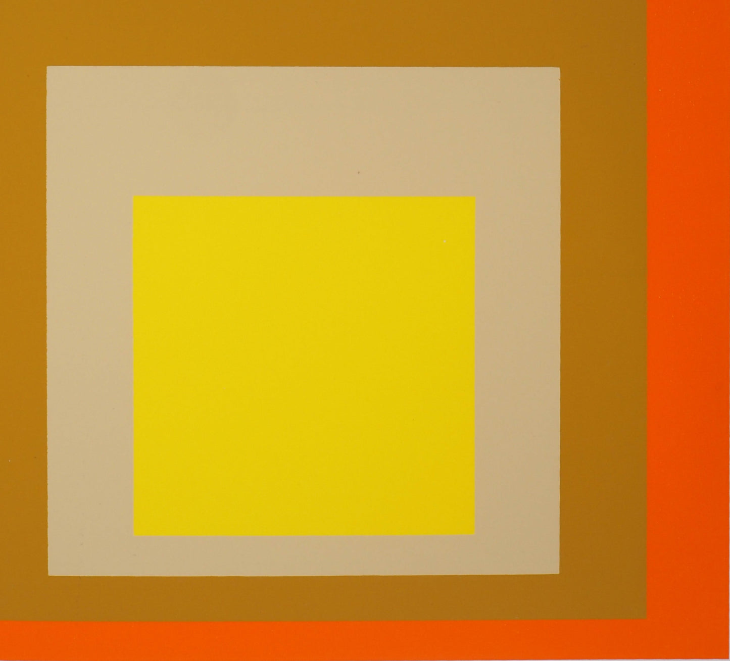 Josef ALBERS : Homage to the square, Yes Sir - Sérigraphie en couleurs