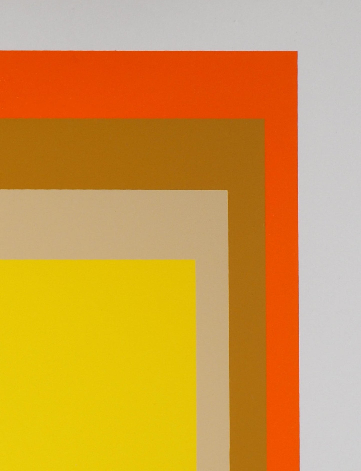 Josef ALBERS : Homage to the square, Yes Sir - Sérigraphie en couleurs