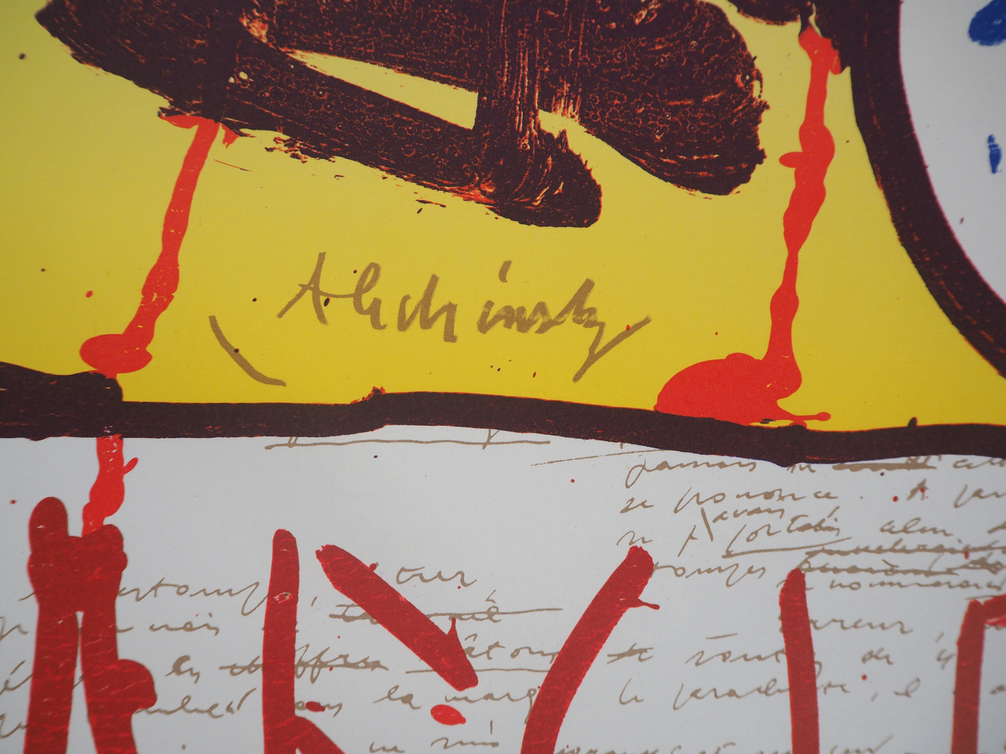 Pierre ALECHINSKY : Exposition 1982 - Lithographie signée