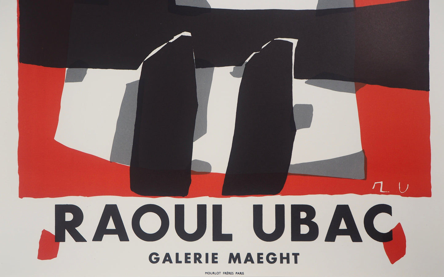 Raoul UBAC : Expo 1950 - Lithographie signée