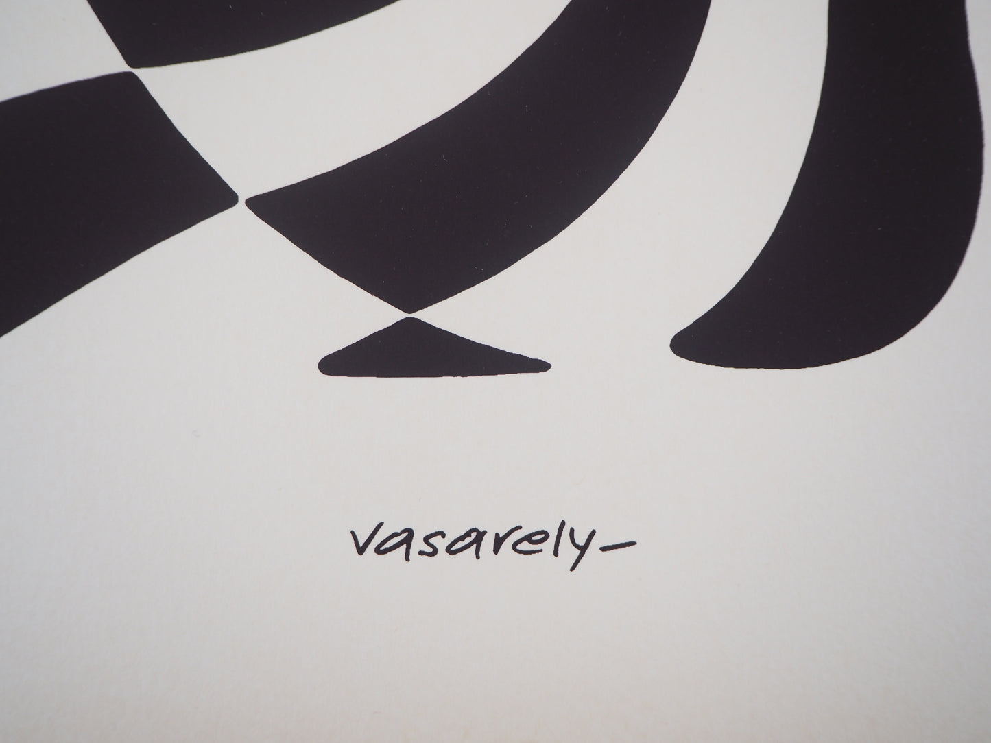 Victor VASARELY : Couple de zèbres - Sérigraphie originale signée