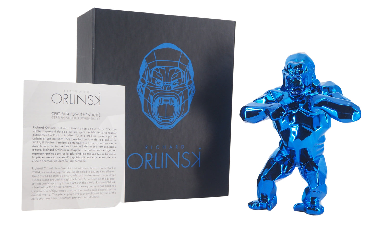 Richard ORLINSKI : Kong Spirit (Blue edition) - Sculpture originale