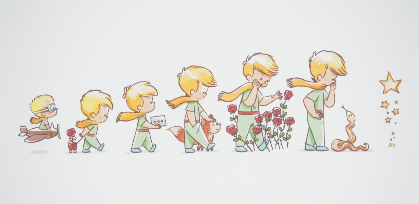Antoine DE SAINT EXUPERY / Jordi Nef : Les aventures du Petit Prince - Lithographie