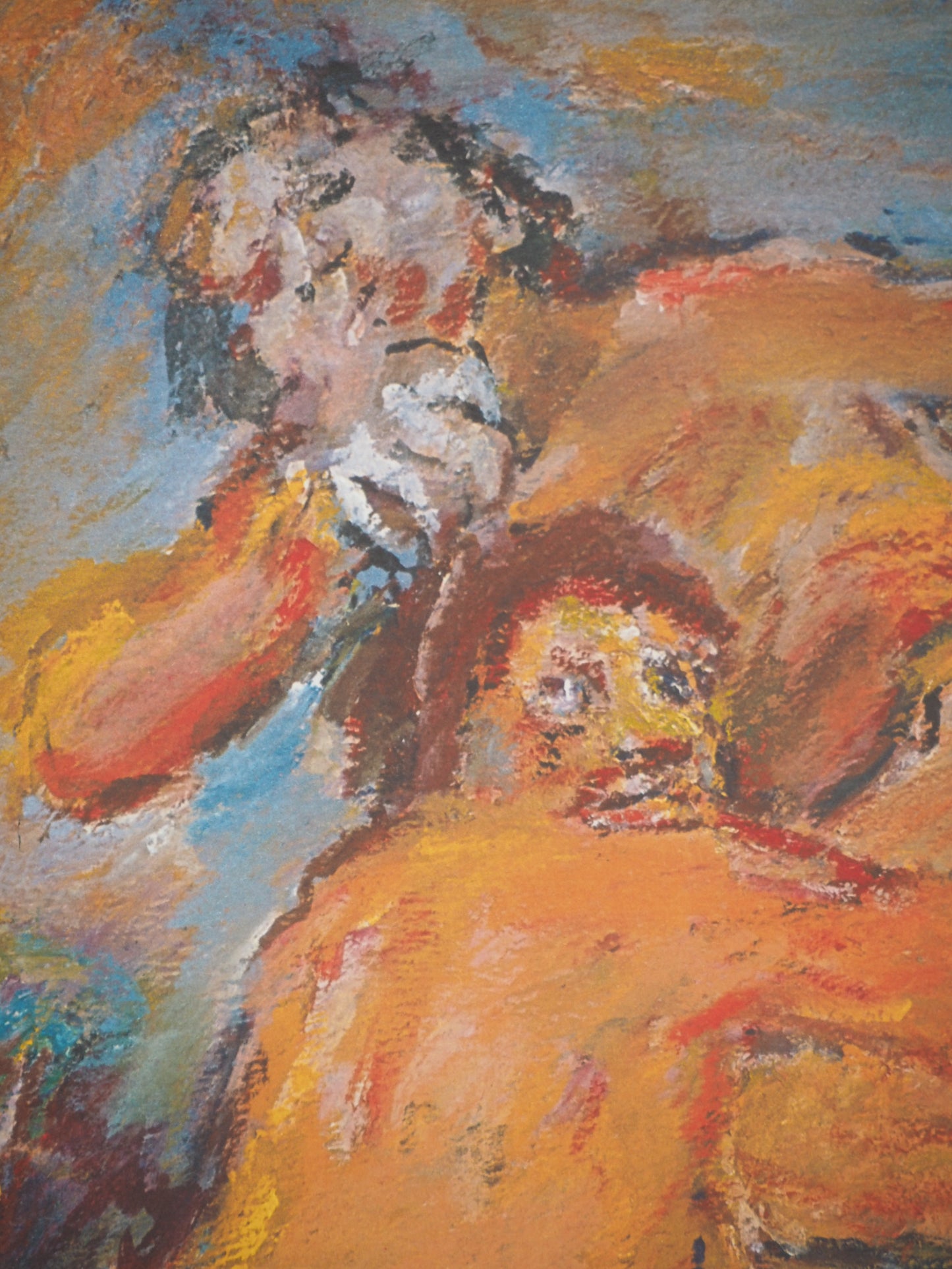 Oskar KOKOSCHKA : Thésée et Penthésilée - Lithographie