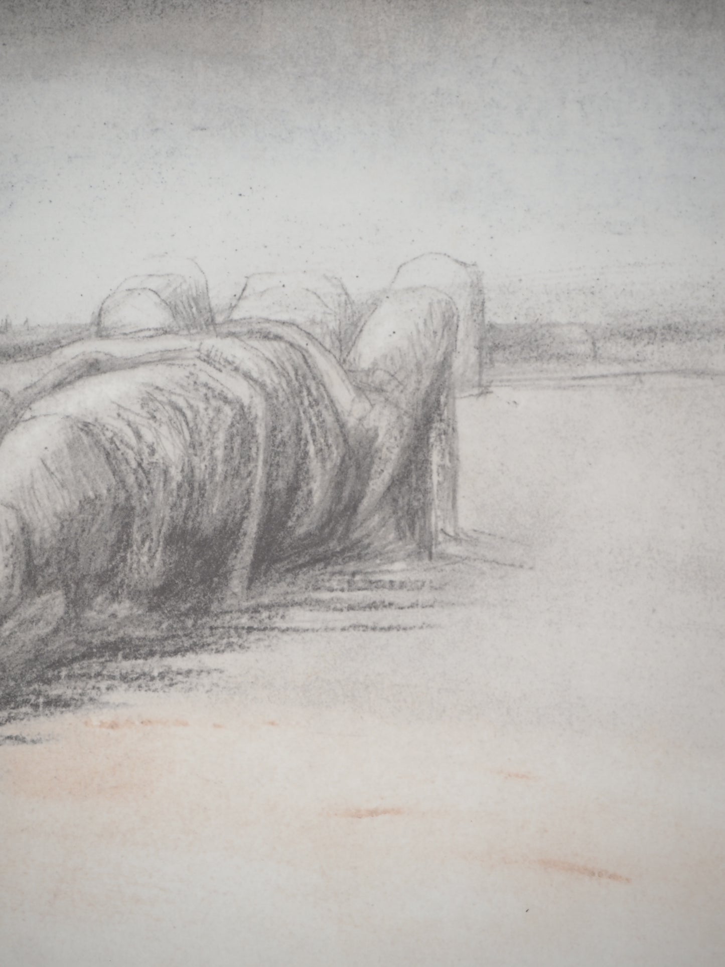 Henry MOORE : Le géant d'Agrigente - Lithographie signée