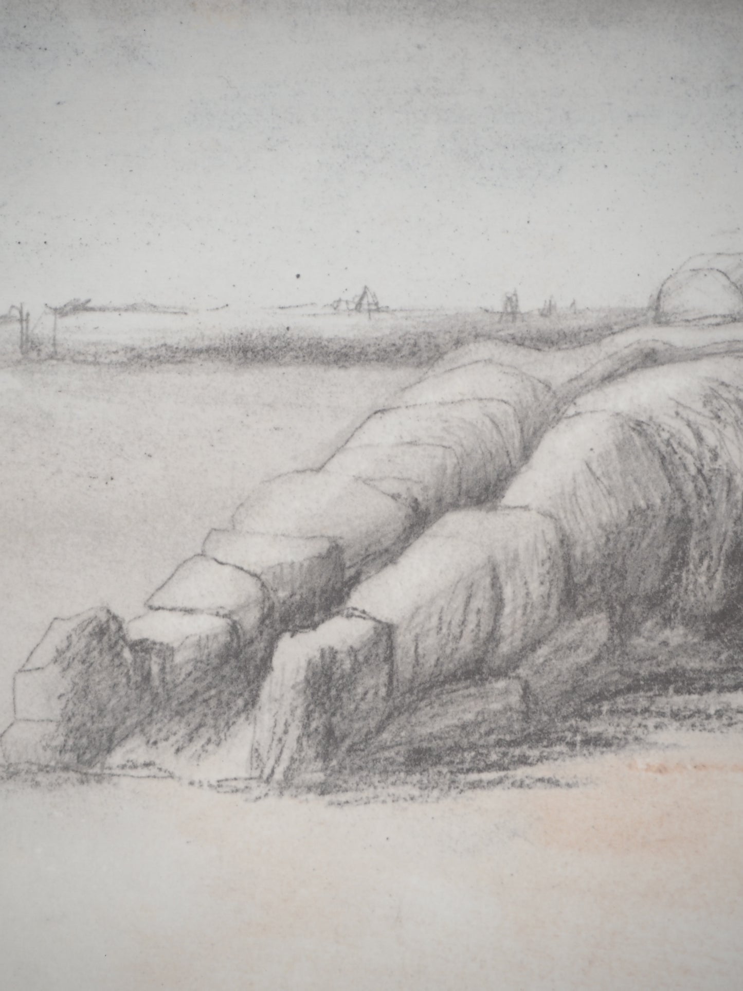 Henry MOORE : Le géant d'Agrigente - Lithographie signée