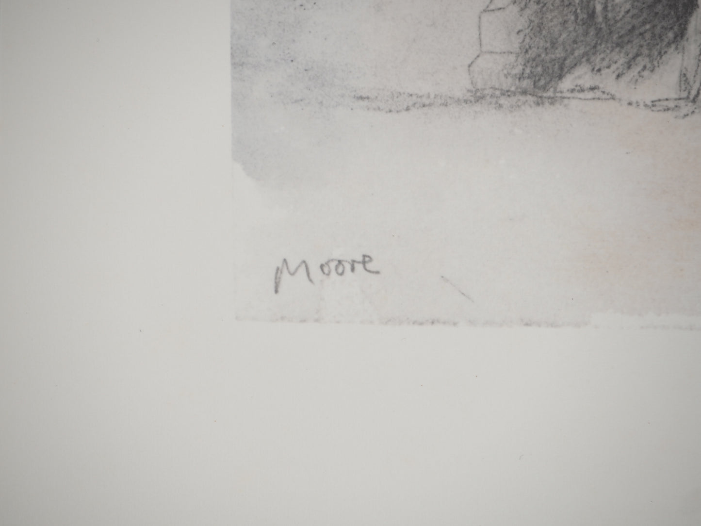Henry MOORE : Le géant d'Agrigente - Lithographie signée
