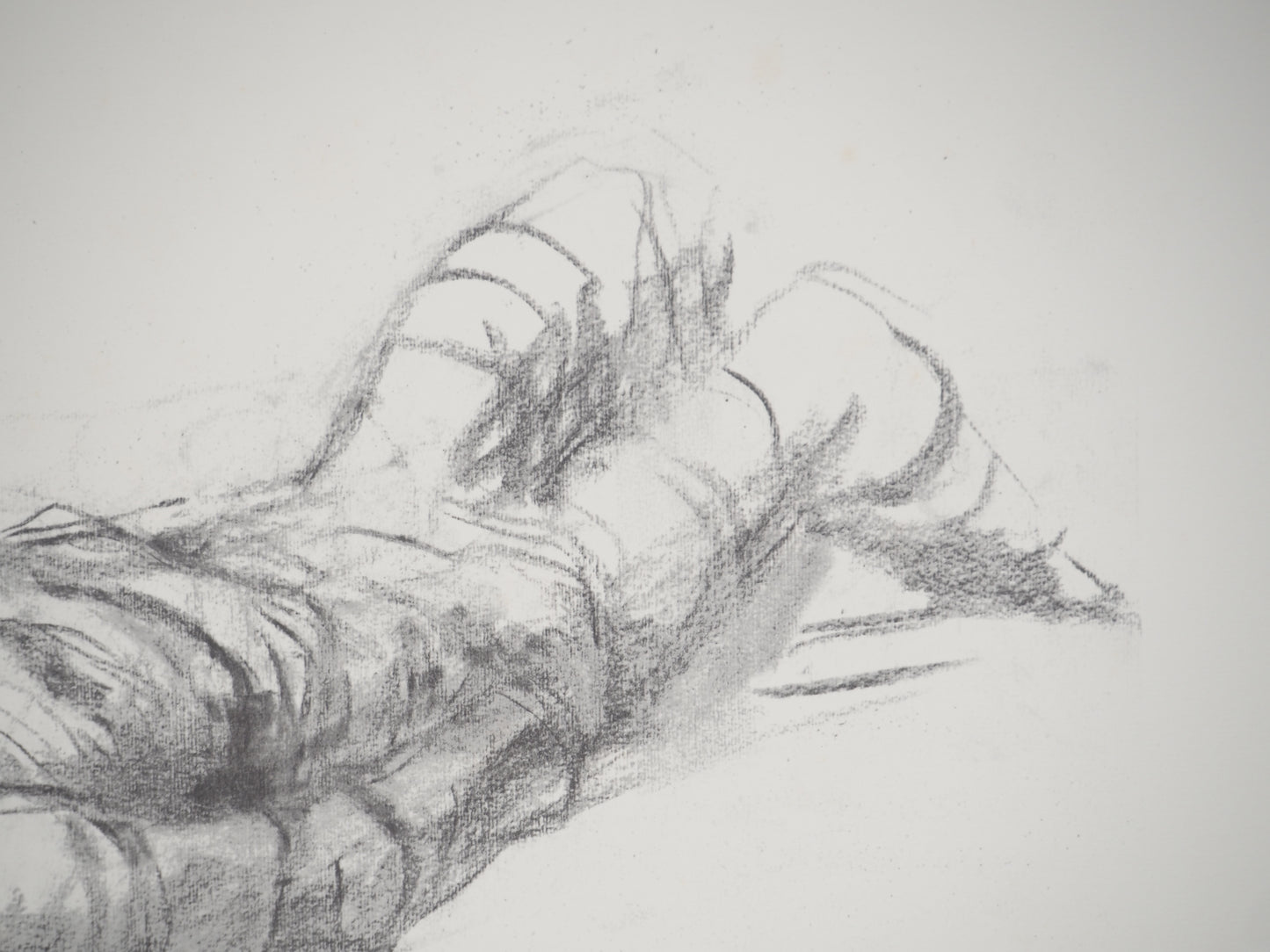 Henry MOORE: Hombre reclinado - Litografía firmada