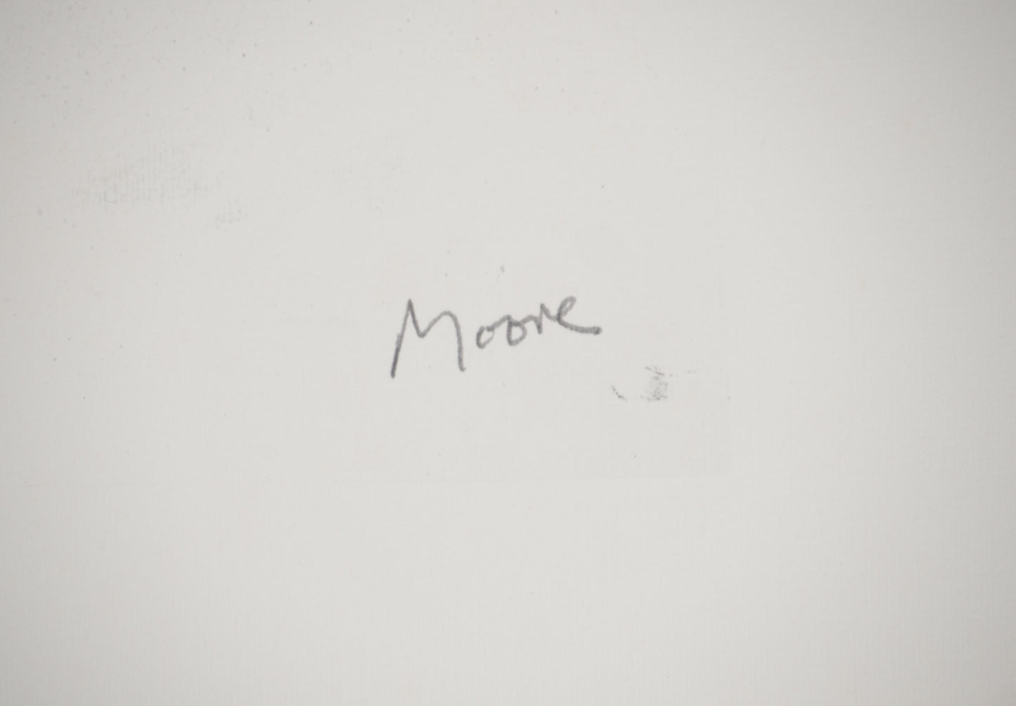 Henry MOORE: Hombre reclinado - Litografía firmada