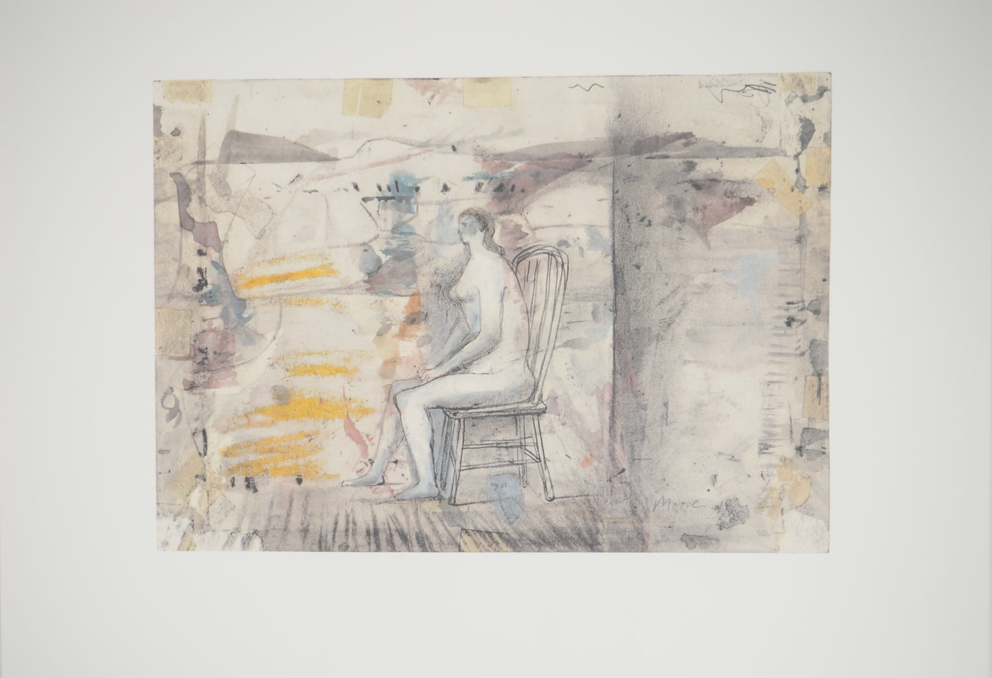 Henry MOORE : La Muse - Lithographie signée