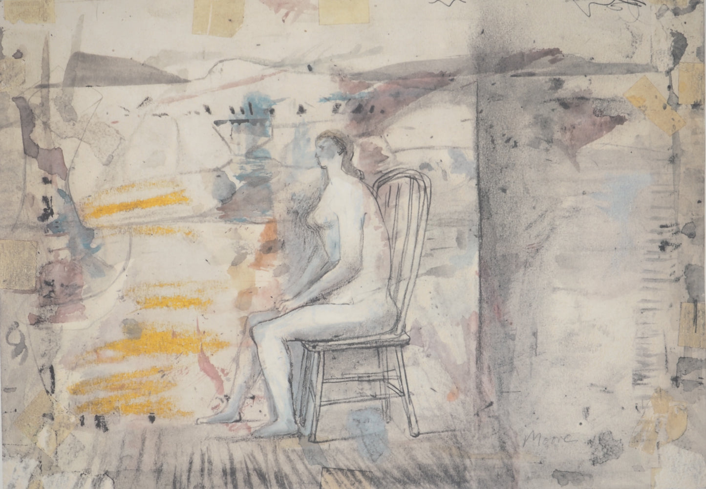 Henry MOORE : La Muse - Lithographie signée