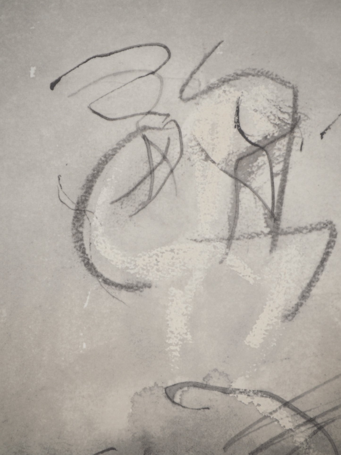 Henry MOORE : Femme jouant avec un chat - Lithographie signée