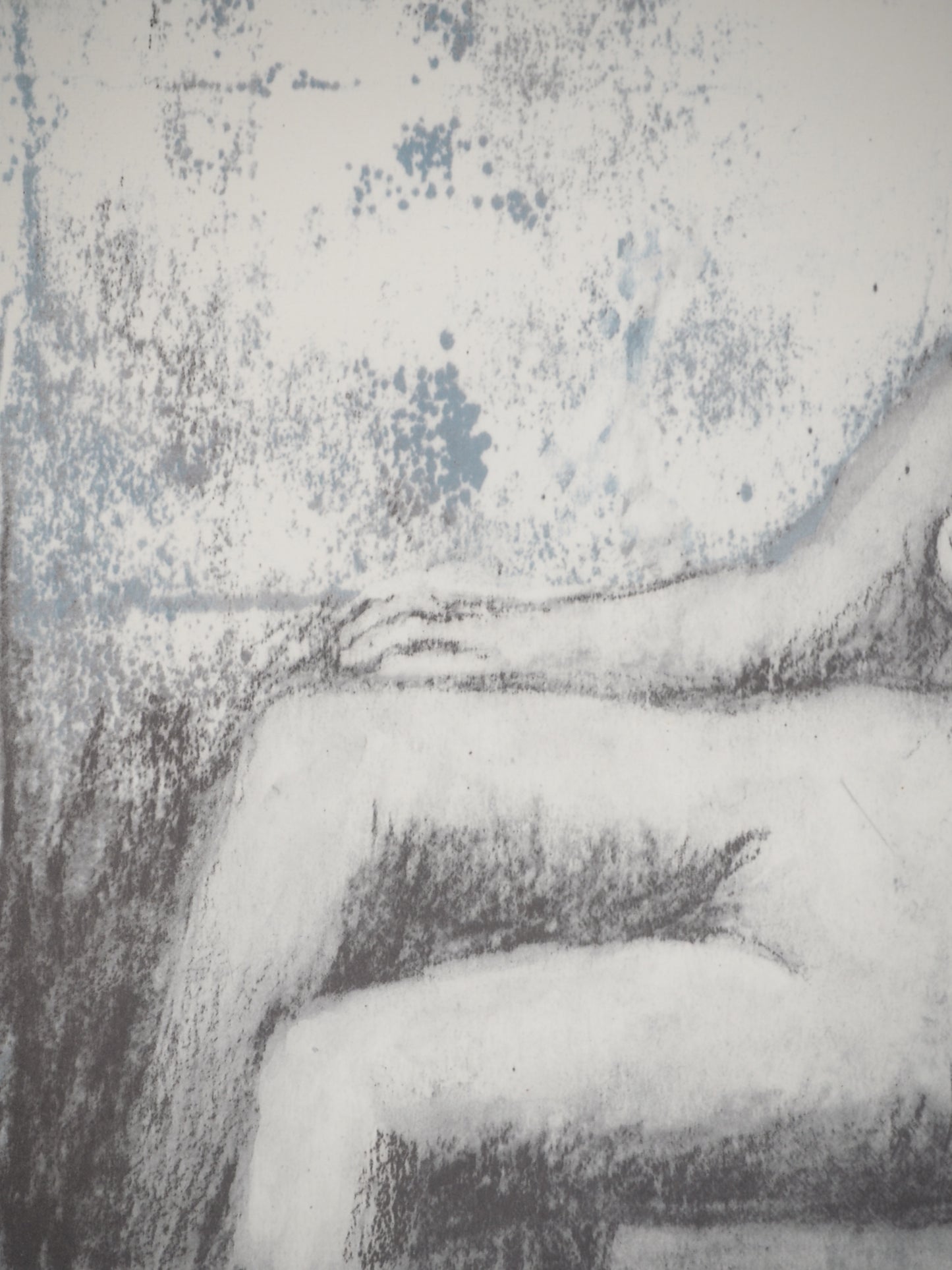 Henry MOORE : Nu assis - Lithographie signée