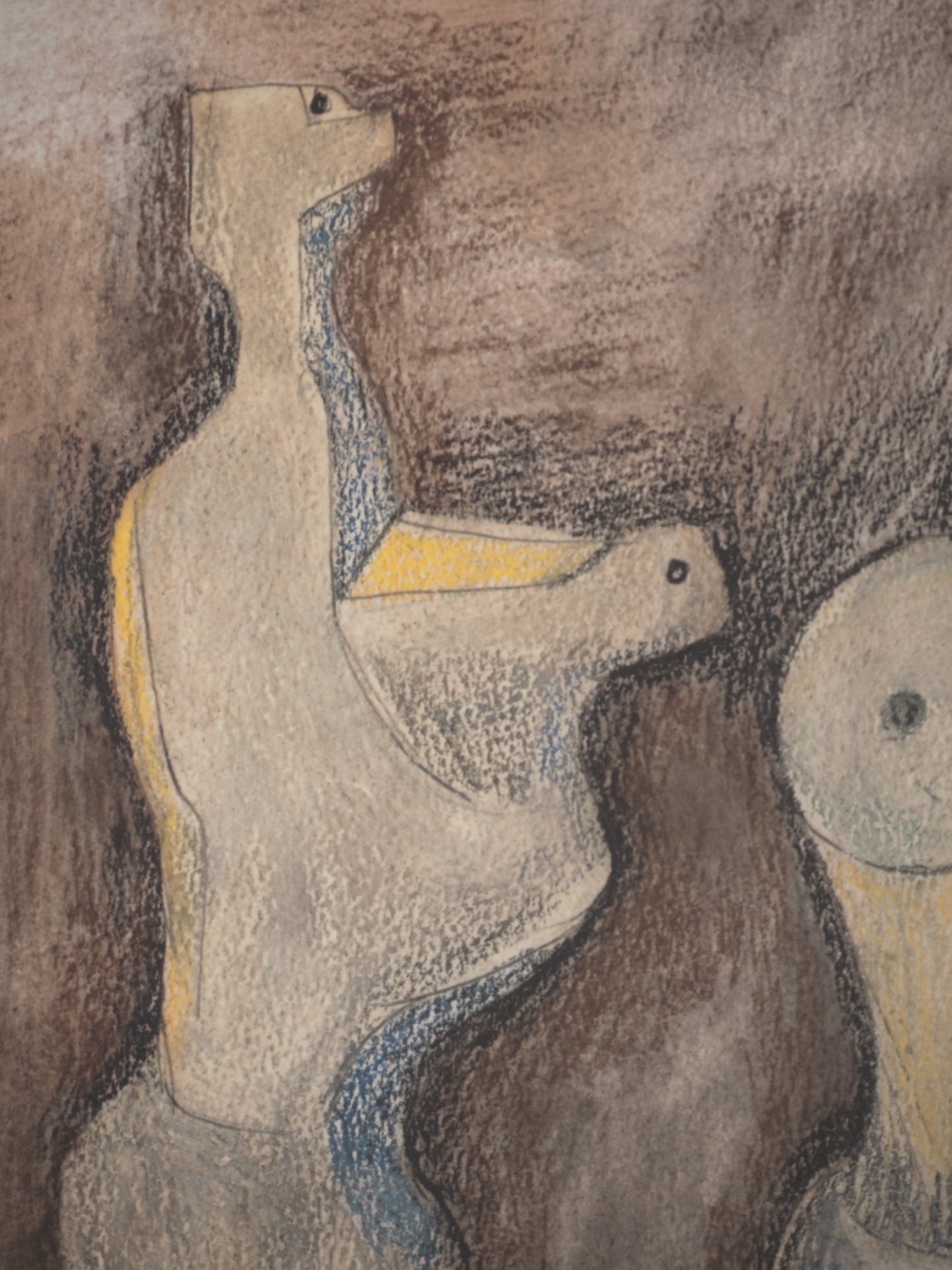 Henry MOORE : Trio de figures - Lithographie signée