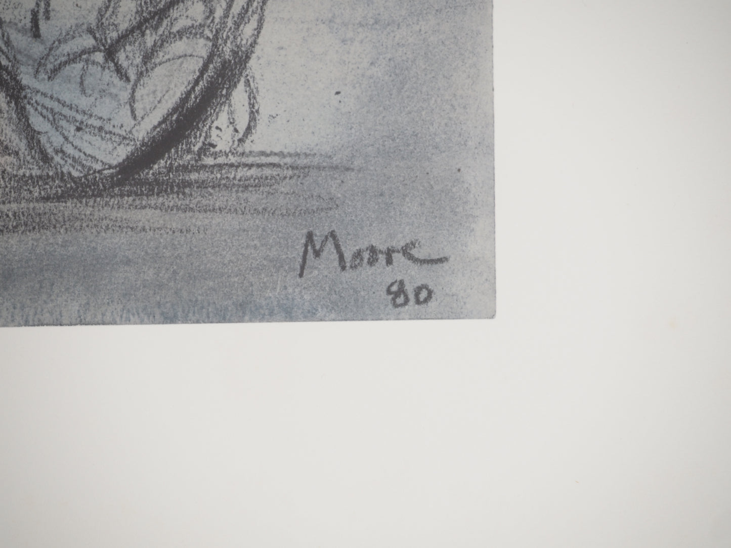 Henry MOORE : Nu allongé - Lithographie signée
