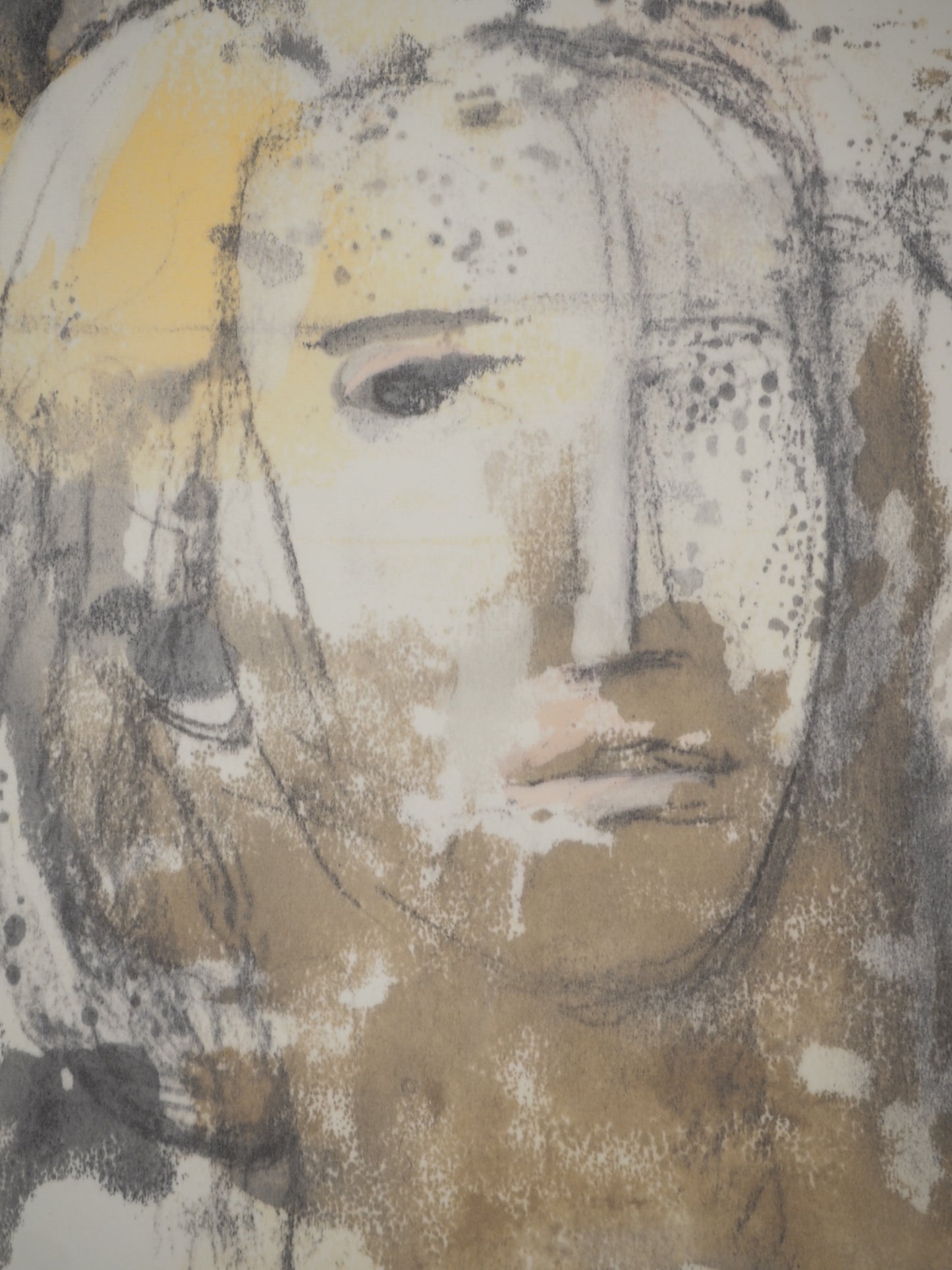 Henry MOORE : Visages de femmes - Lithographie signée
