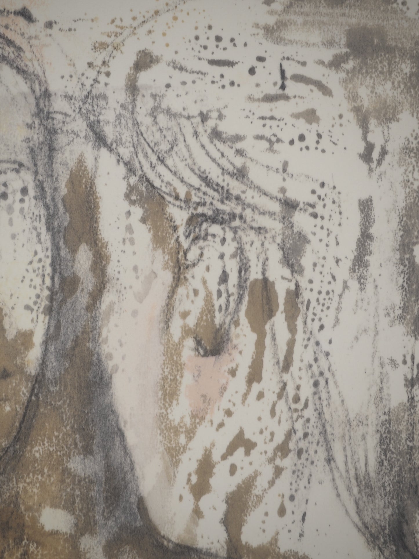 Henry MOORE : Visages de femmes - Lithographie signée