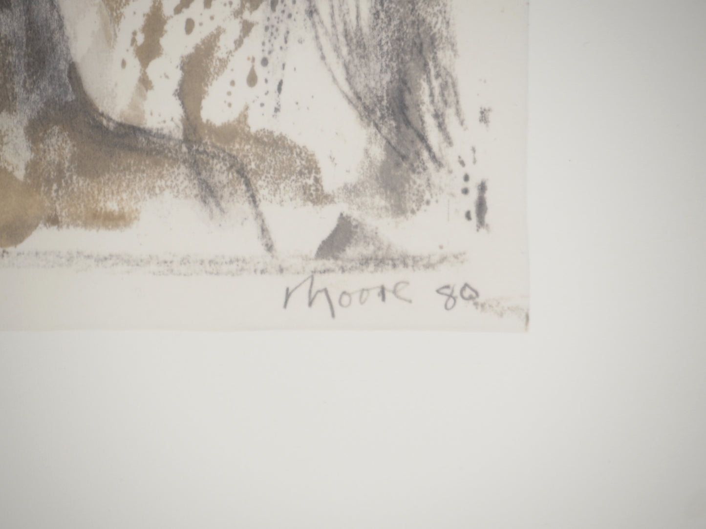 Henry MOORE : Visages de femmes - Lithographie signée