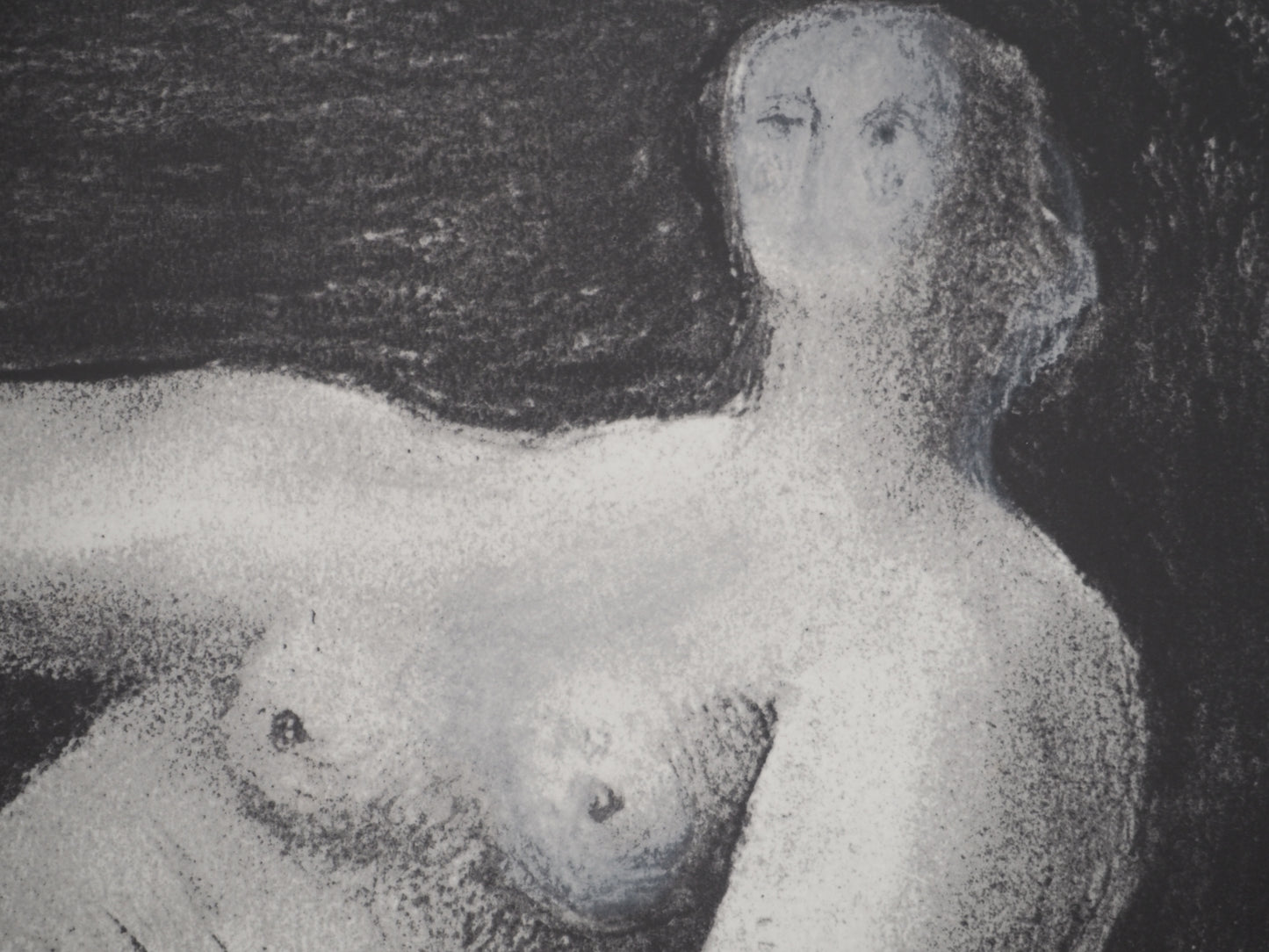 Henry MOORE : Le modèle - Lithographie signée