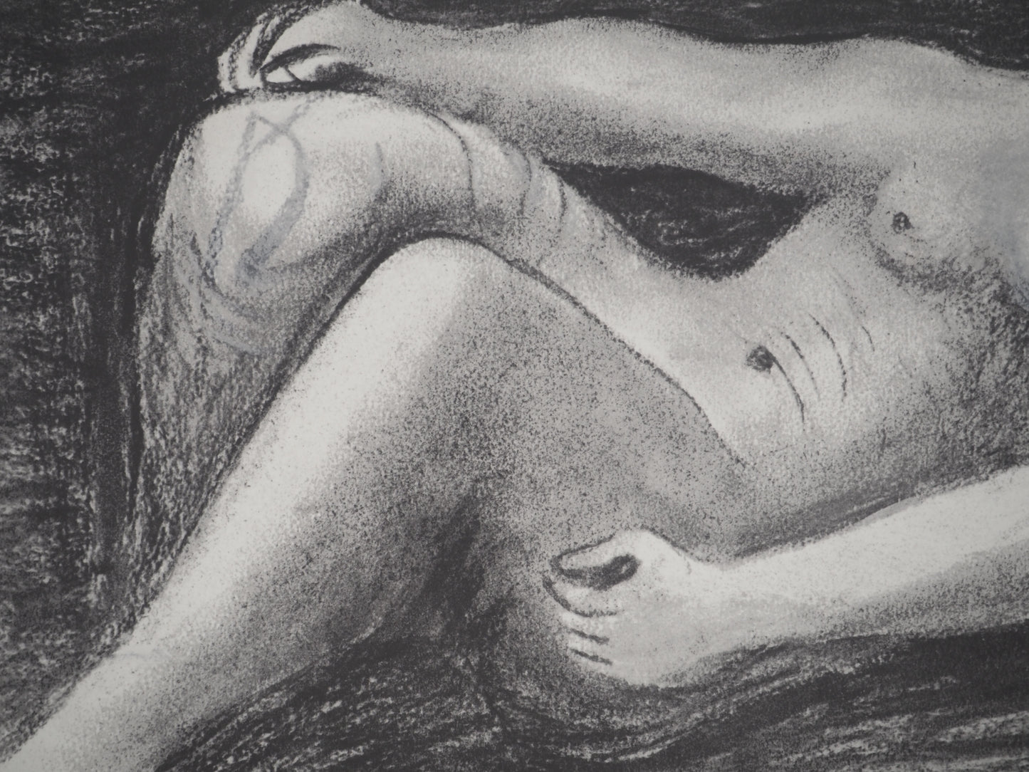Henry MOORE : Le modèle - Lithographie signée